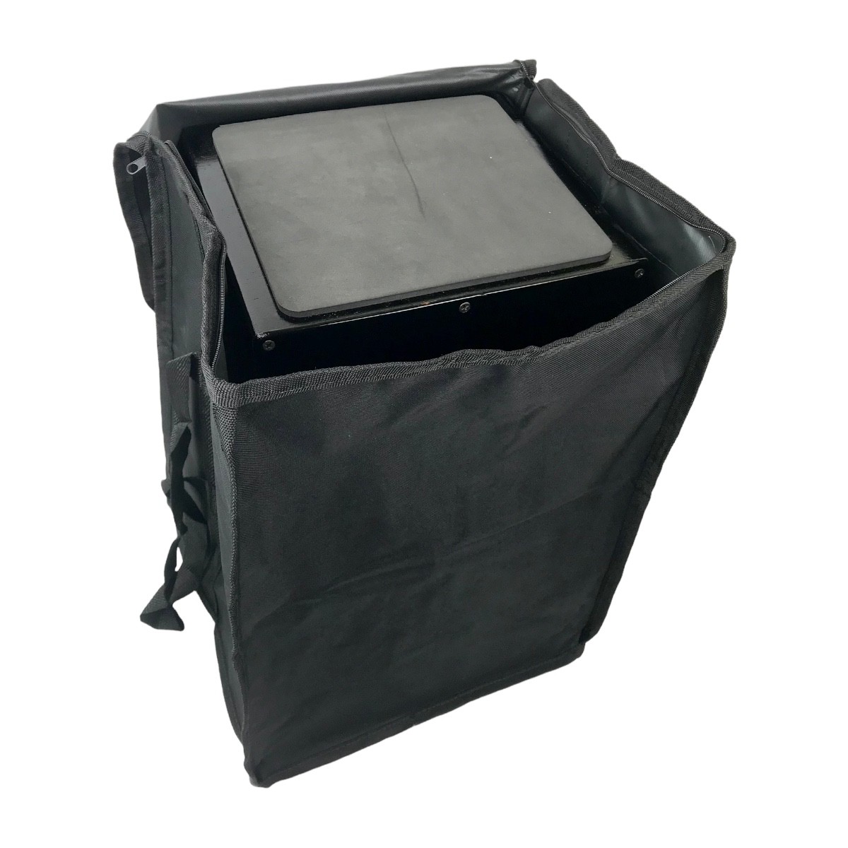 Kit Cajón Elétrico Pithy By Torelli Inclinado Preto + Bag O Acústico