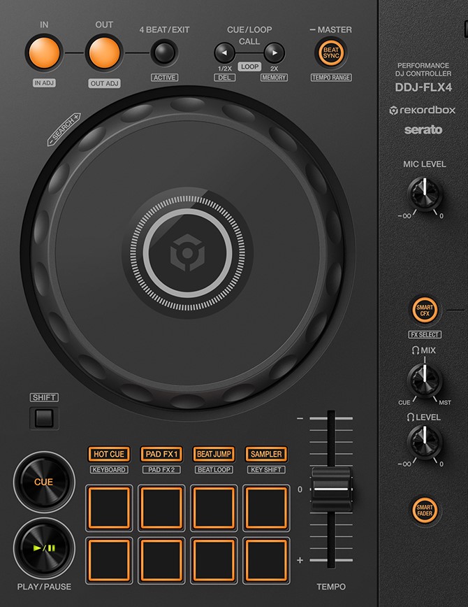 Mesa Controladora Pioneer DDJ-FLX4 Preto - O Acústico - Referência