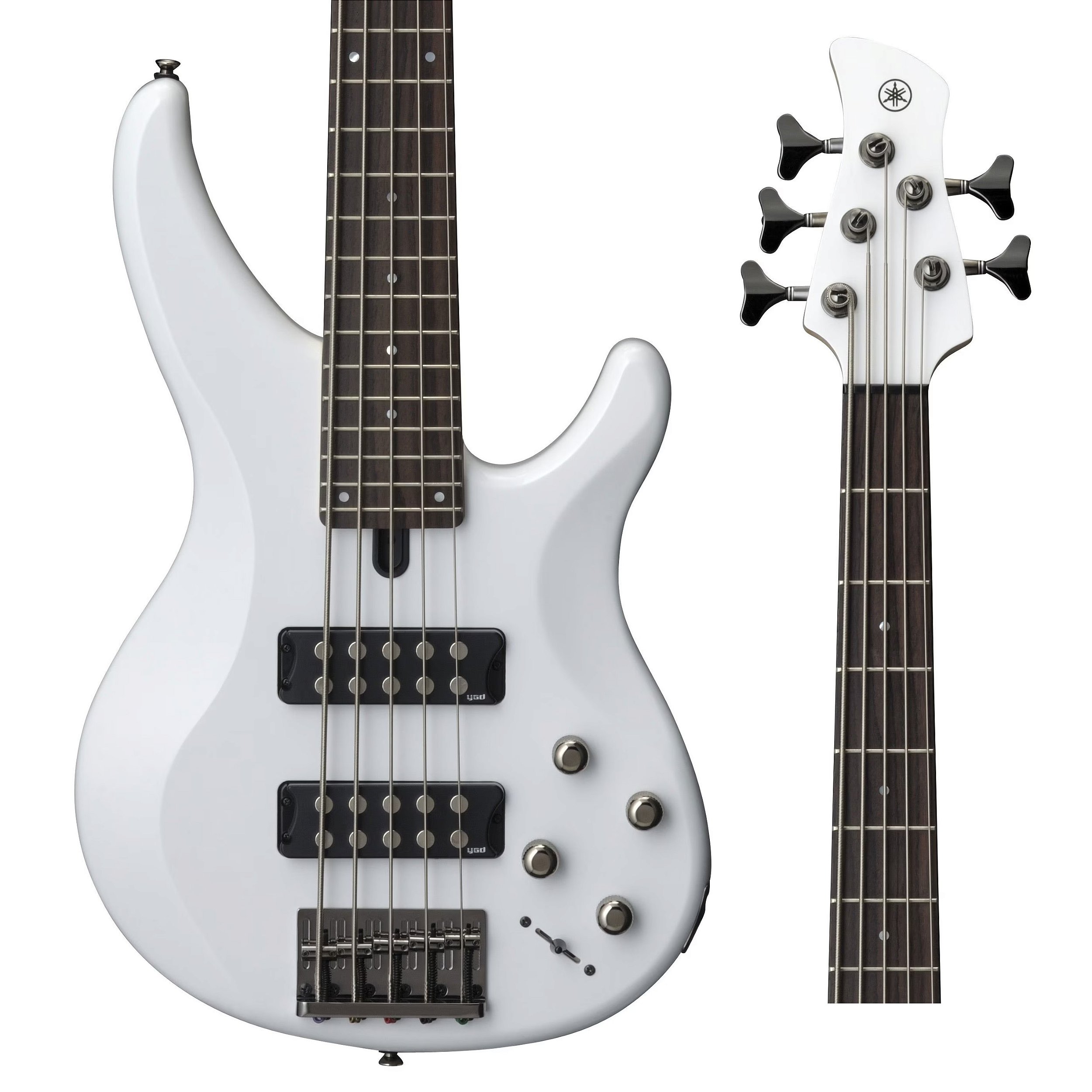 Contrabaixo Yamaha TRBX305-WH 5 Cordas Ativo Branco - O Acústico