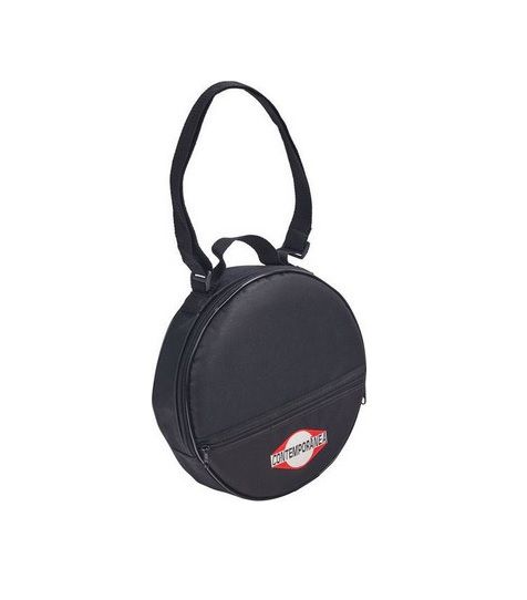 Contemporânea Kit Pandeiro 11 Preto Tar. Dupla Dourada + Bag - O