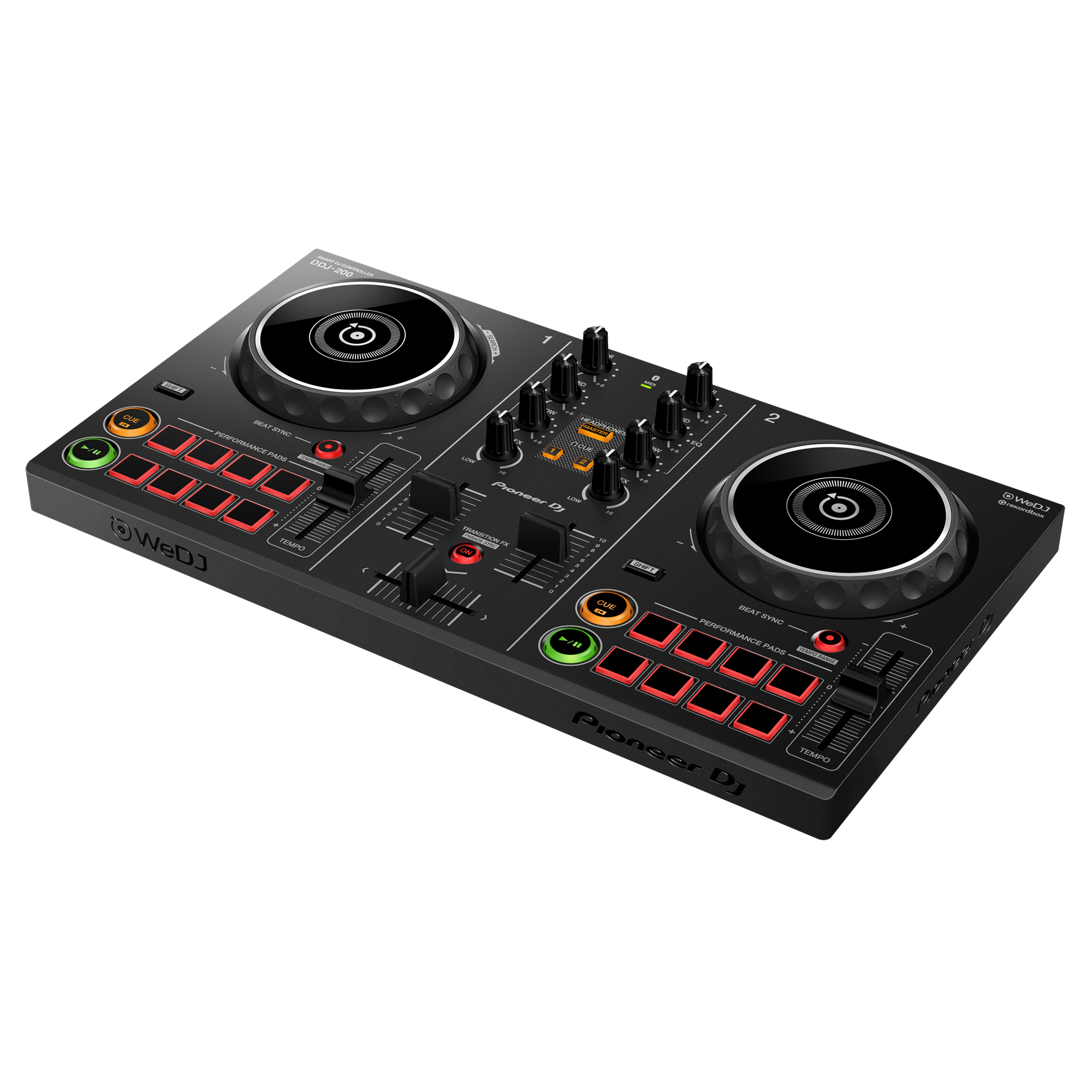 Mesa Controladora Pioneer DDJ-200 DJ Smart De 2 Canais - O