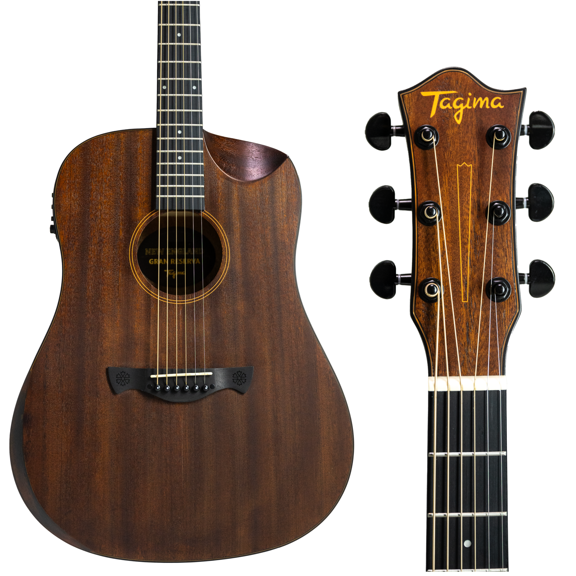 Kit Violão Elétrico Folk Tagima New England TEQ-8 Completo - O Acústico ...