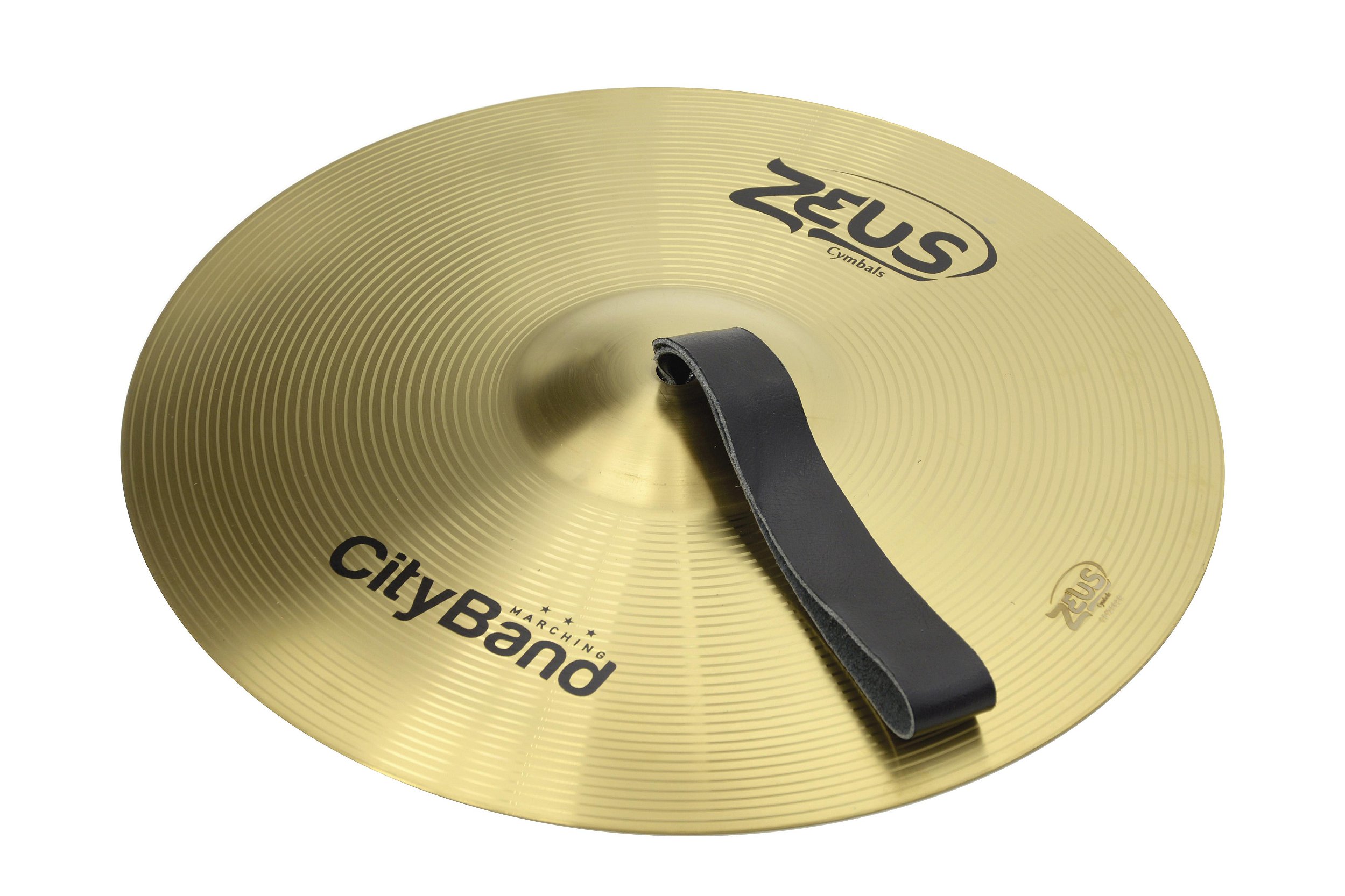 Prato Bateria Zeus Cityband 16 Pol Fanfarra Brass Zma16 Par - O