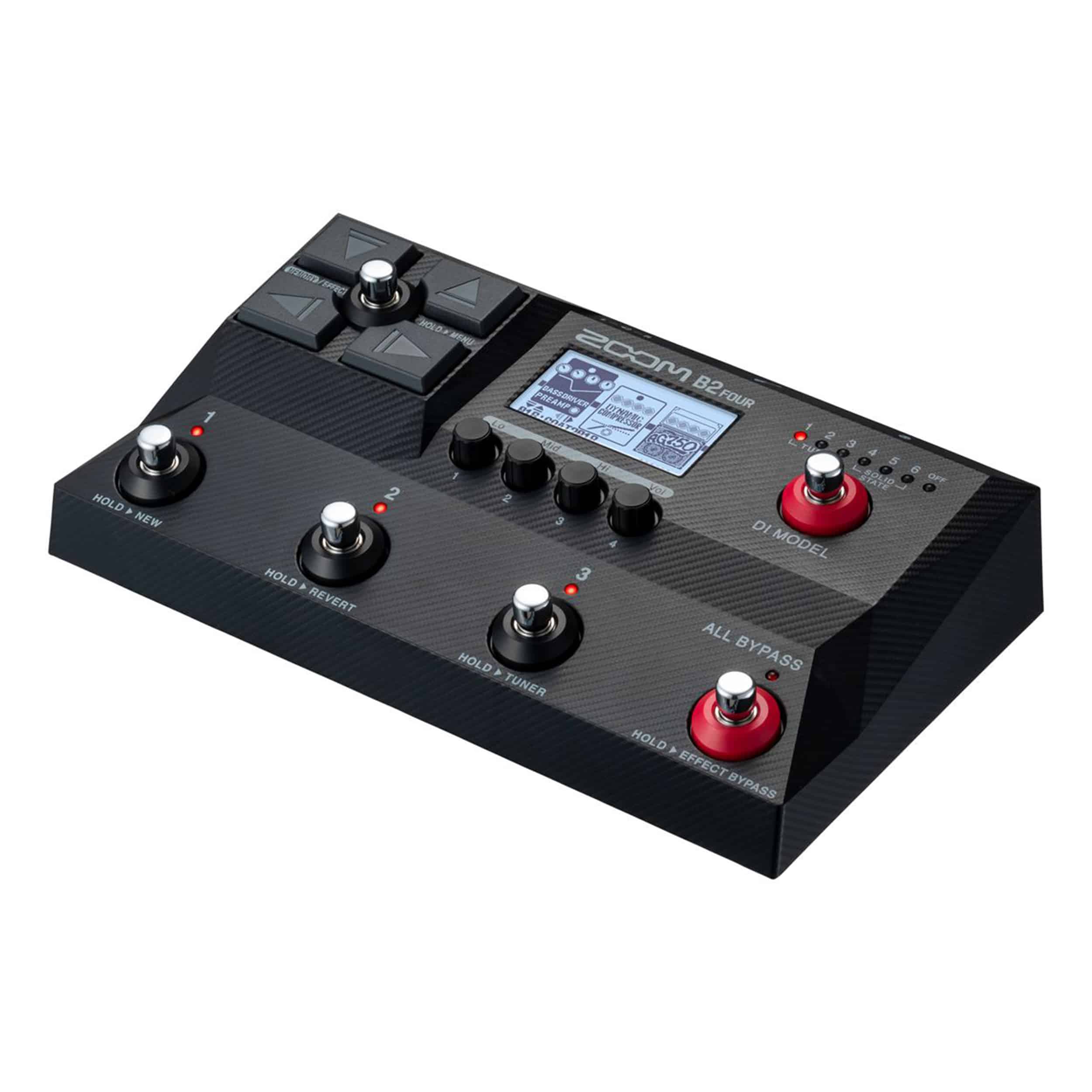 Pedaleira Multi Efeito Para Baixo ZOOM B2 FOUR - O Acústico