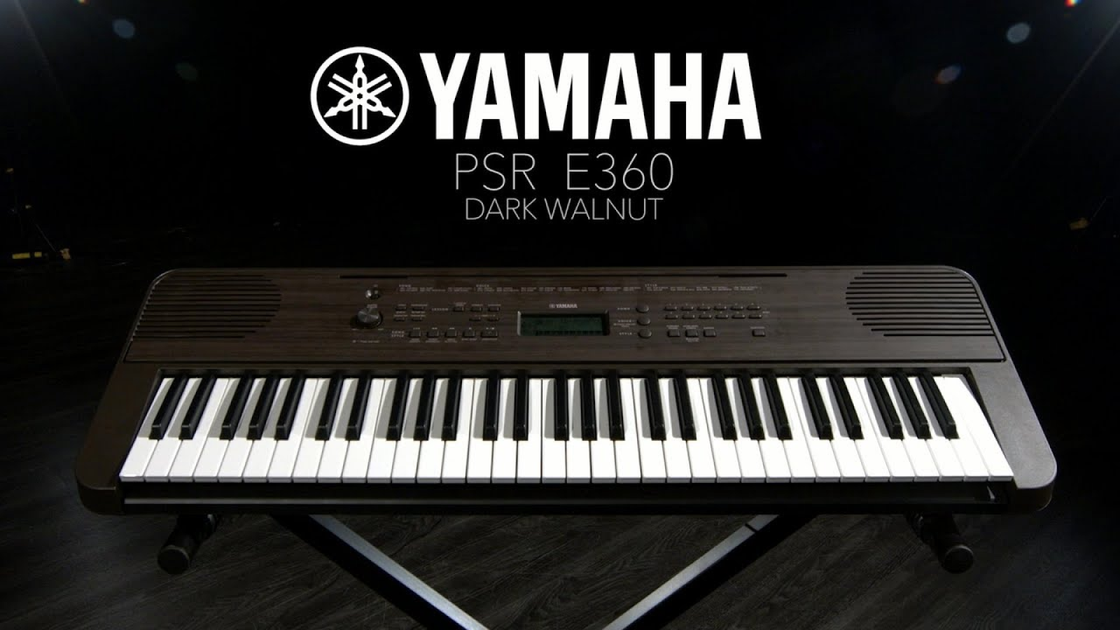 Teclado Arranjador Yamaha PSR-E360DW 61 Teclas Dark Walnut - O