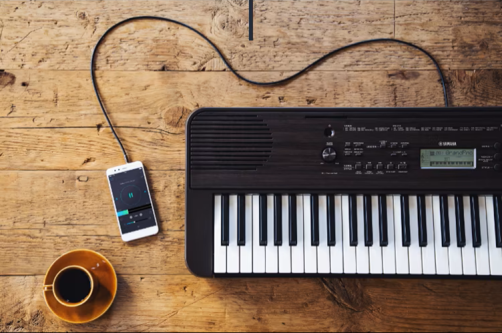 Teclado Arranjador Yamaha PSR-E360DW 61 Teclas Dark Walnut - O