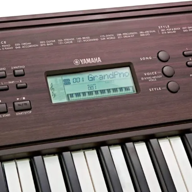 Teclado Arranjador Yamaha PSR-E360DW 61 Teclas Dark Walnut - O