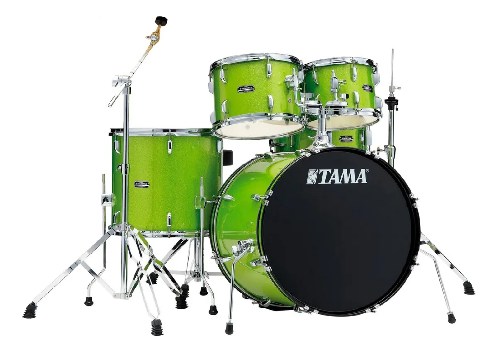 Bateria Tama Acústica 20 Pol. Stagestar St50h5c Verde Limão - O