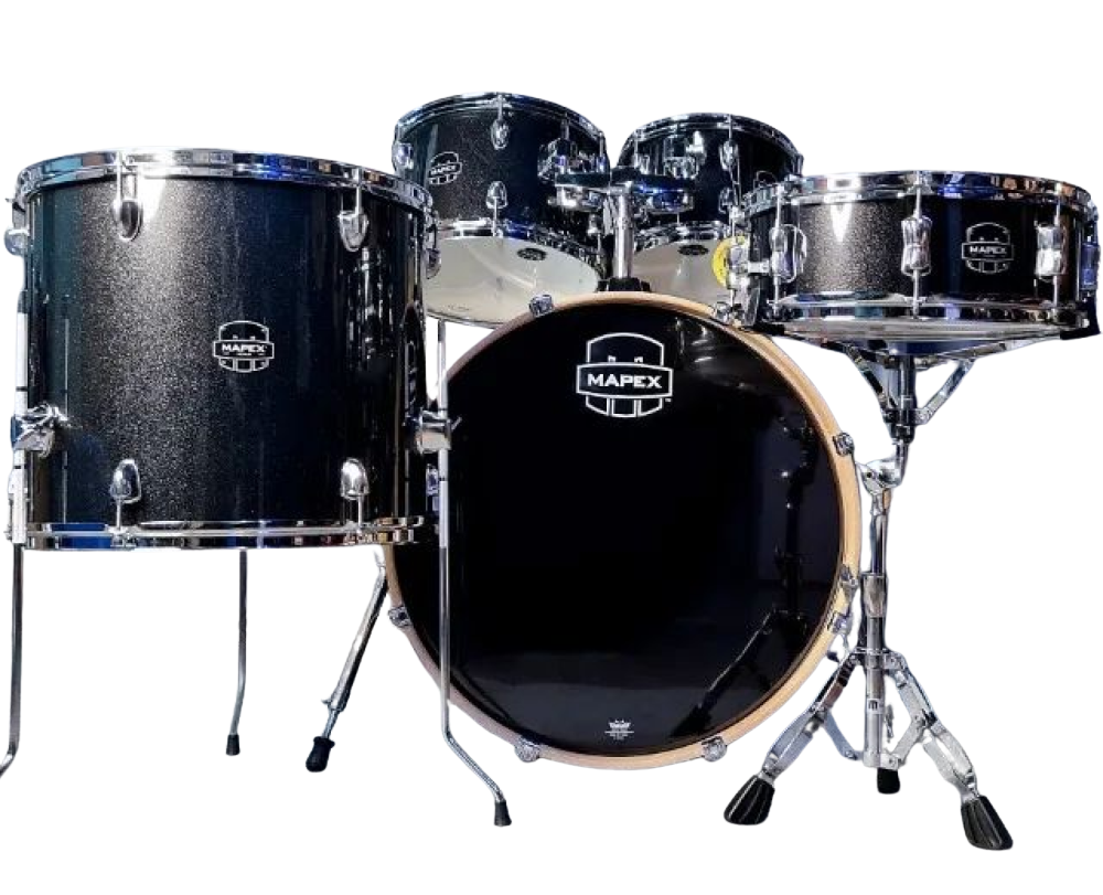 Bateria Acústica Mapex Venus Black Galaxy Sparkle VE5295FT - O