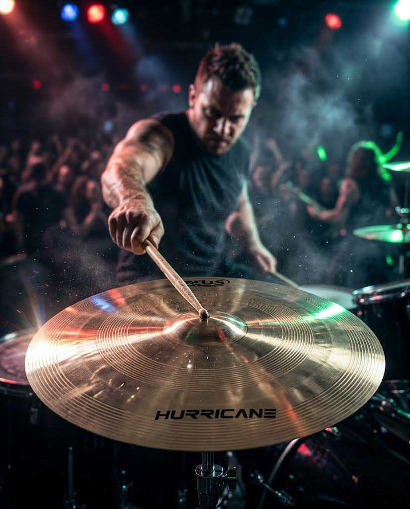 Prato Crash 16 Zeus Hurricane ZHNC16 Bronze B20 Bateria | O