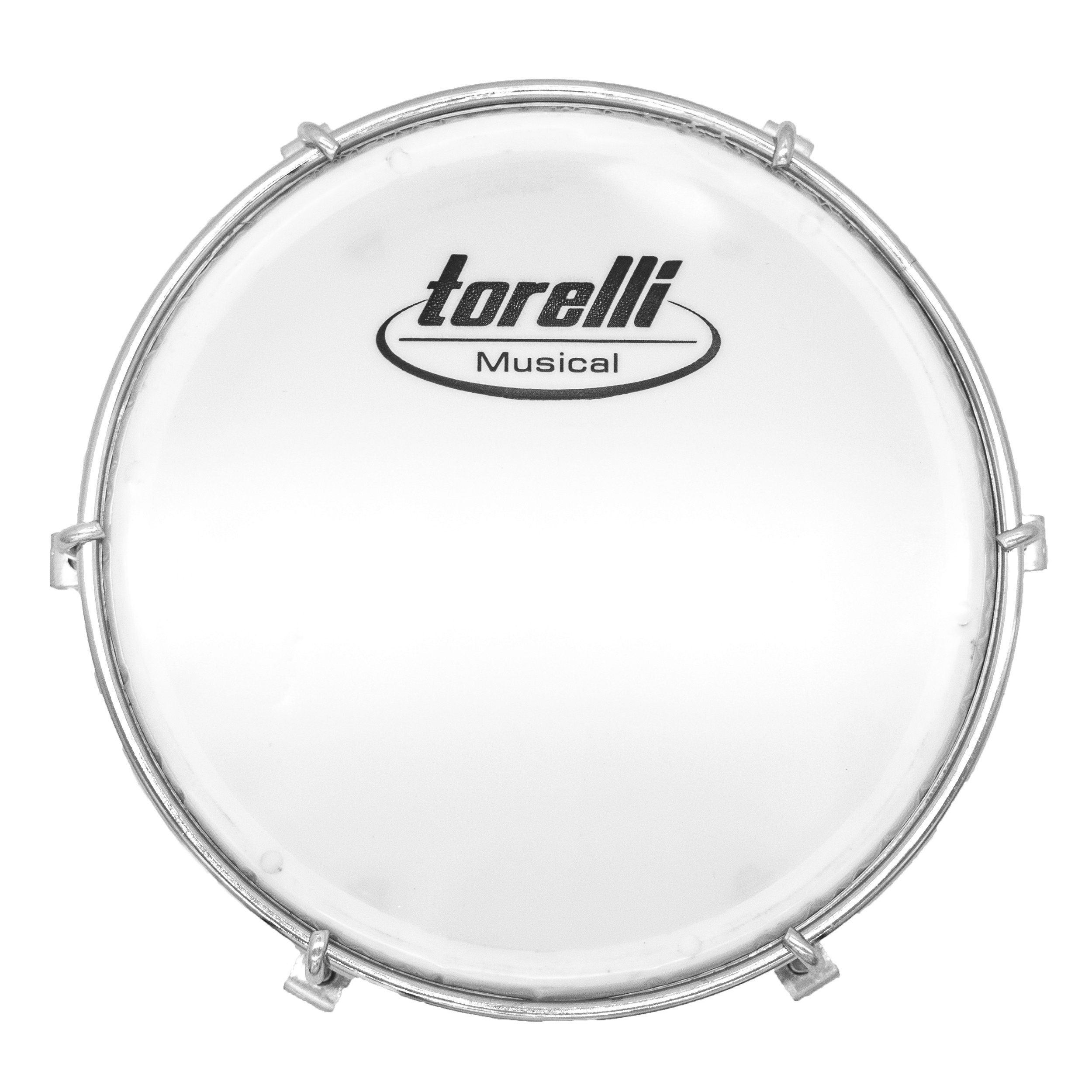 Tamborim Pele Em Nylon Torelli TT404 Preto + Baqueta Tripla - O ...
