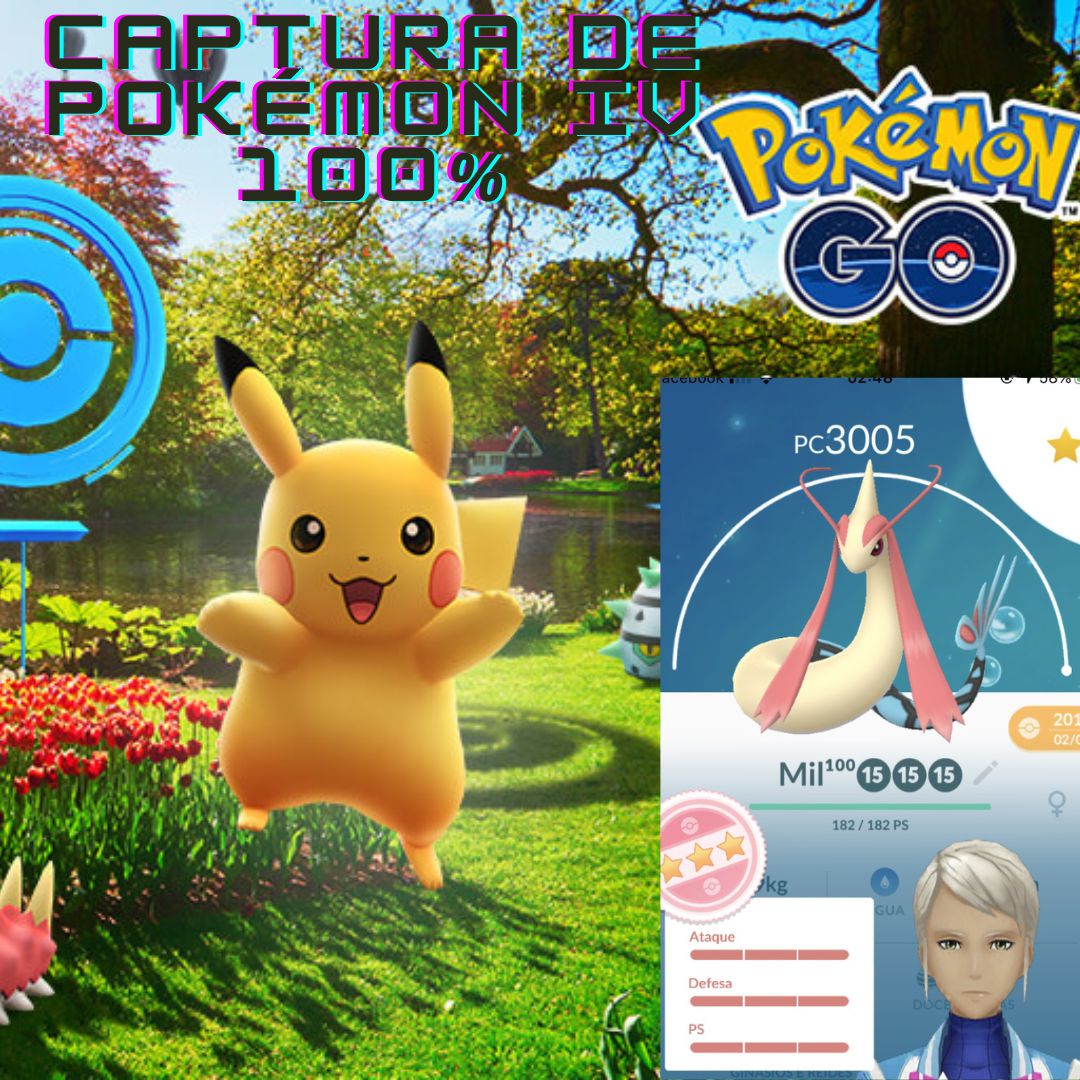 Captura De Pokémon com IV 100% - Comprar Contas Pokémon GO! site N1 no  mercado Pokeserv