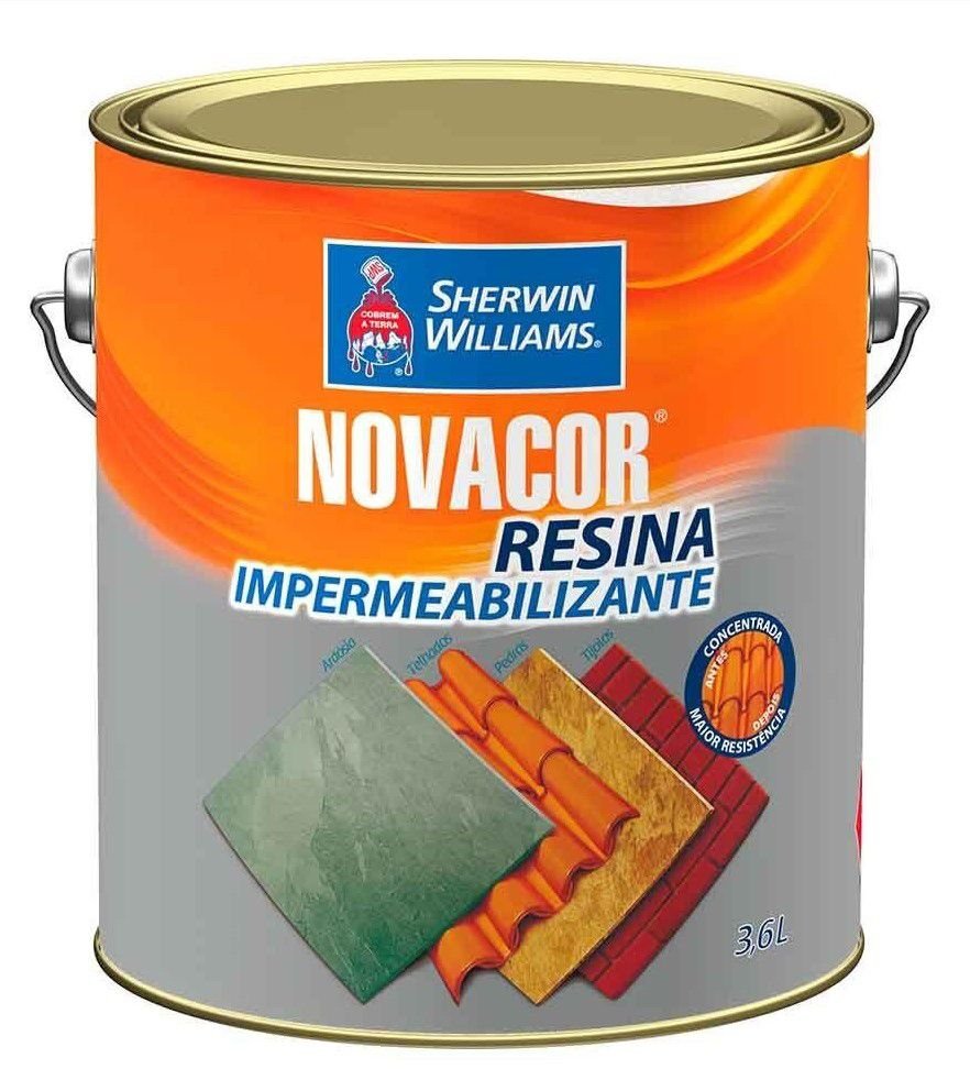 Novacor Resina Impermeabilizante 3,6L - Sherwin Williams - Faixa Azul ...