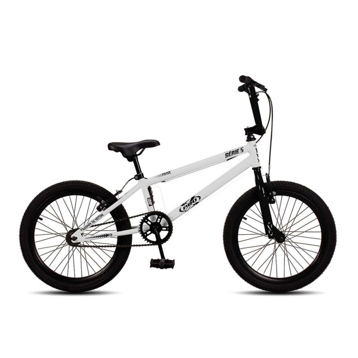 BICICLETA BMX PROX S5 BRANCO E PRETO ARO 20 ROX BIKE SHOP