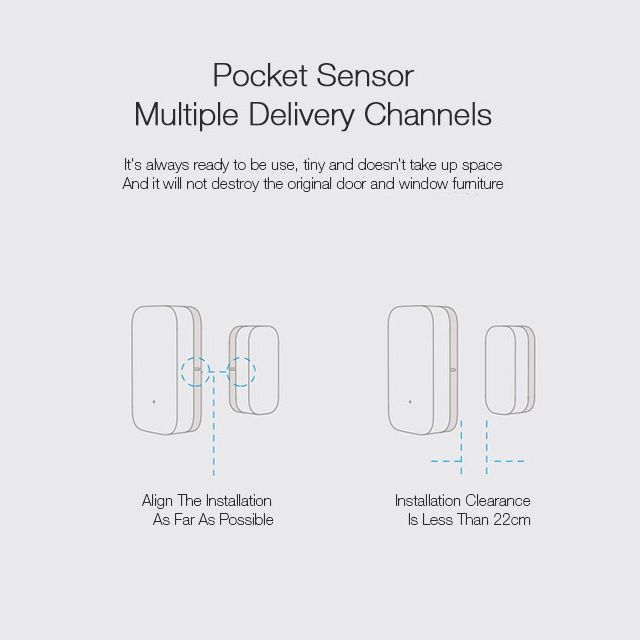 Aqara - Sensore Per Porte E Finestre Zigbee 3.0  Aqara Door And Window Sensor T1 - 6