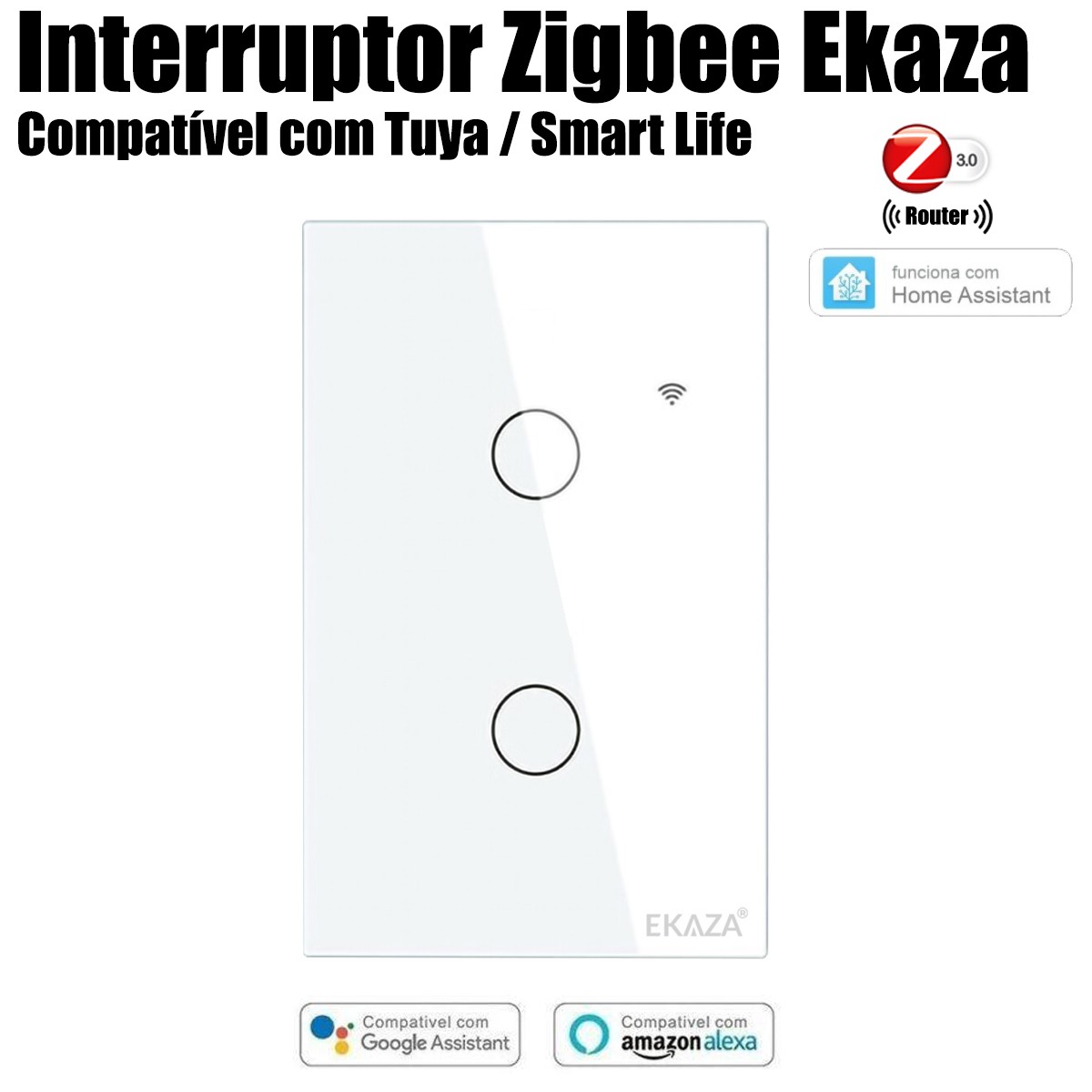 Interruptor Zigbee de 2 Botões Tuya Smart Life Modelo Router - Loja Geek  Smart - Automação Residencial