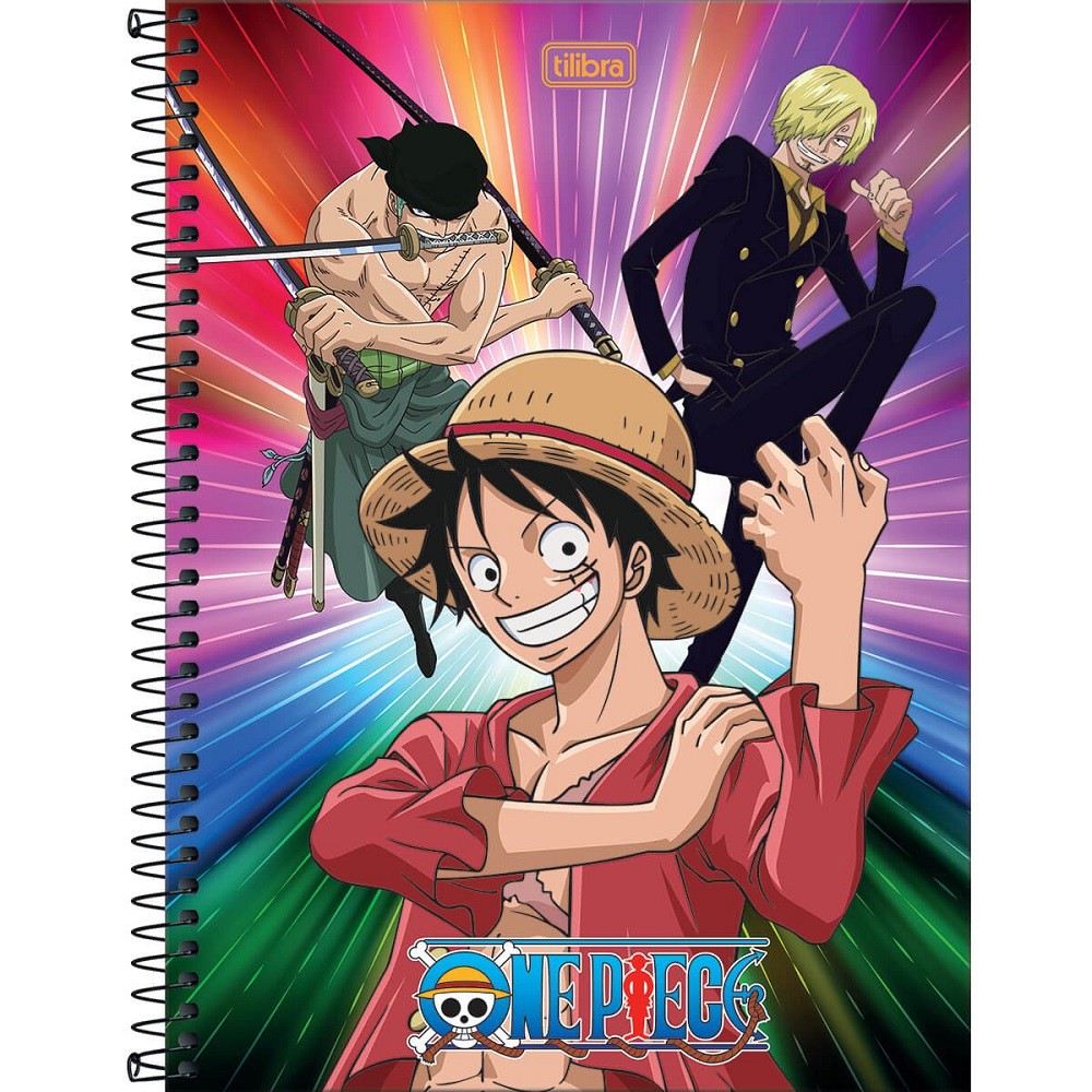 Caderno Espiral Universitário One Piece 10 Matérias 160 Folhas TILIBRA -  Valpel Super Papelaria