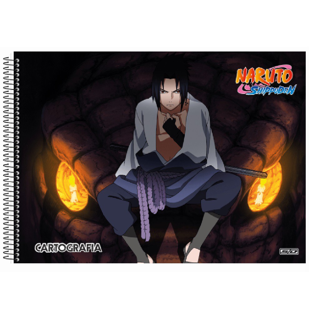 Caderno de Desenho Naruto 275 x 200mm 60 Folhas TILIBRA - Valpel