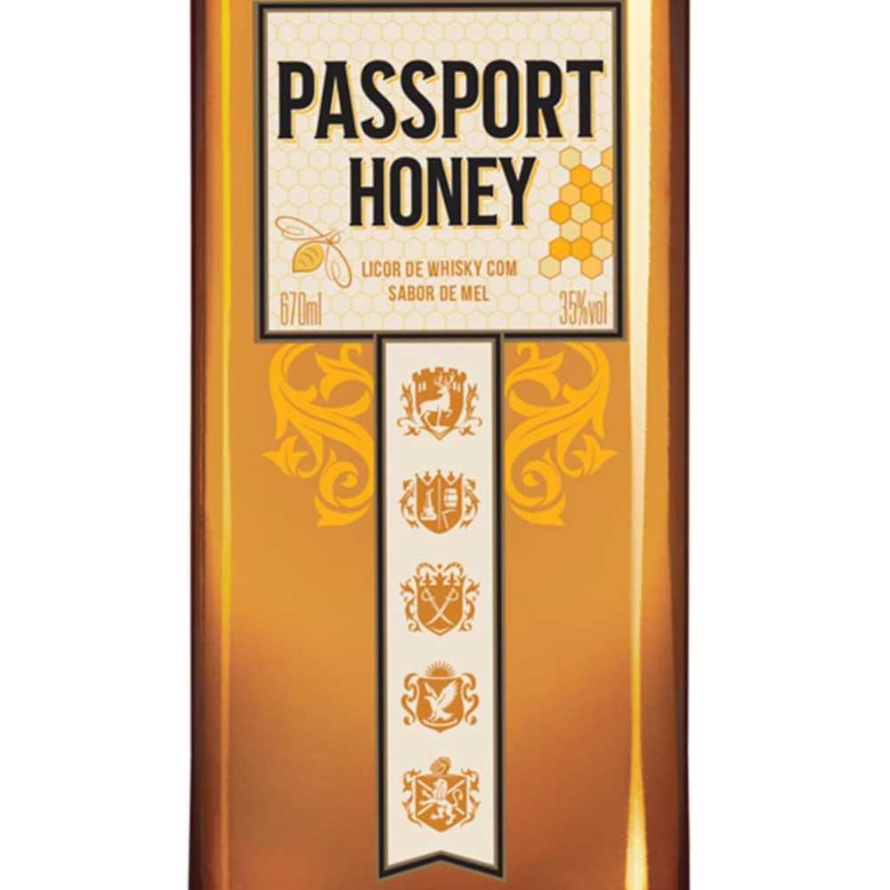 Licor de Whisky Passport Honey Sabor Mel 670ml Luxgolden