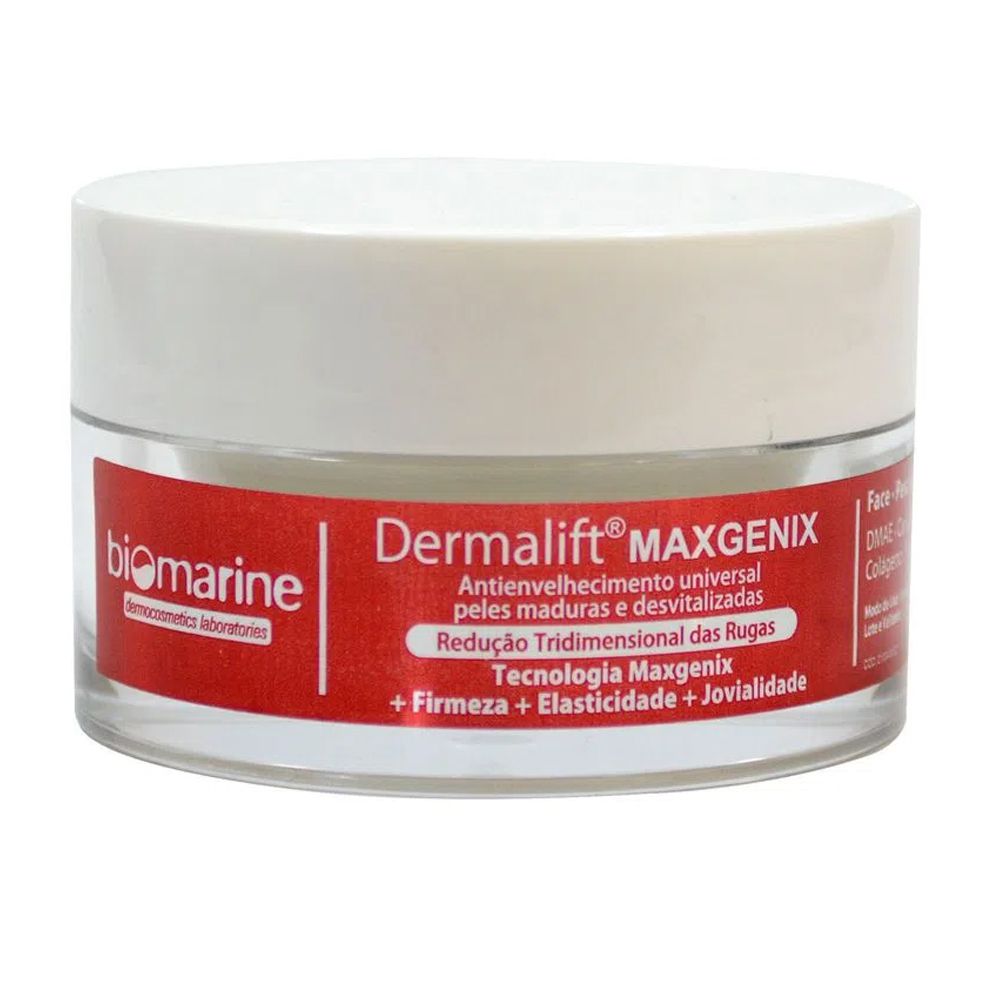 Creme para Flacidez Rosto Dermalift Maxgenix Biomarine - Bolelli Cosméticos