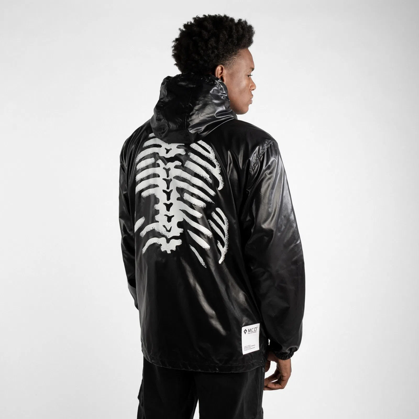 Jaqueta Corta Vento Mcd Anorak Huesos Black - REPUBLIKA