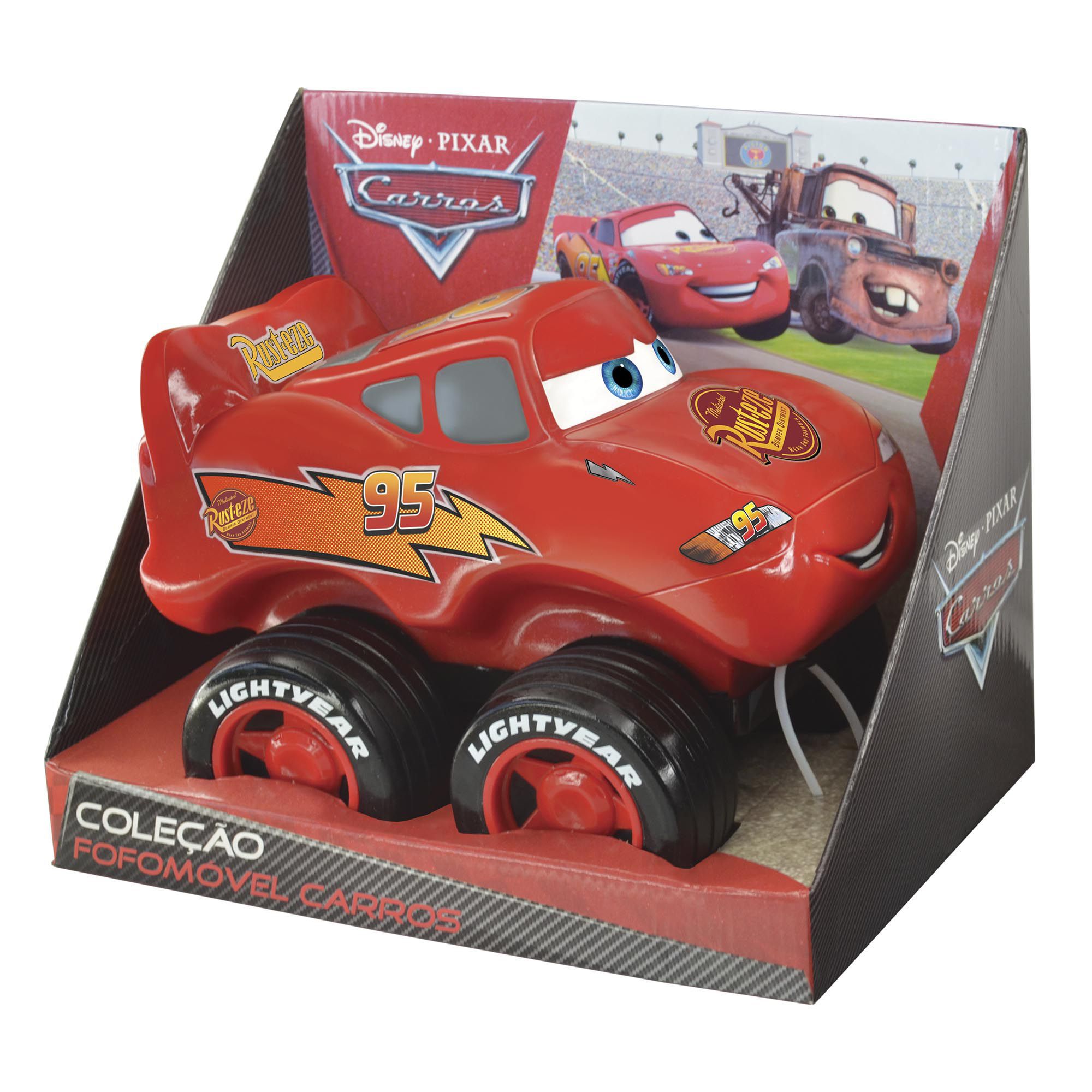 Carrinho Infantil Fofo Móvel Carros McQueen Líder Brinquedos