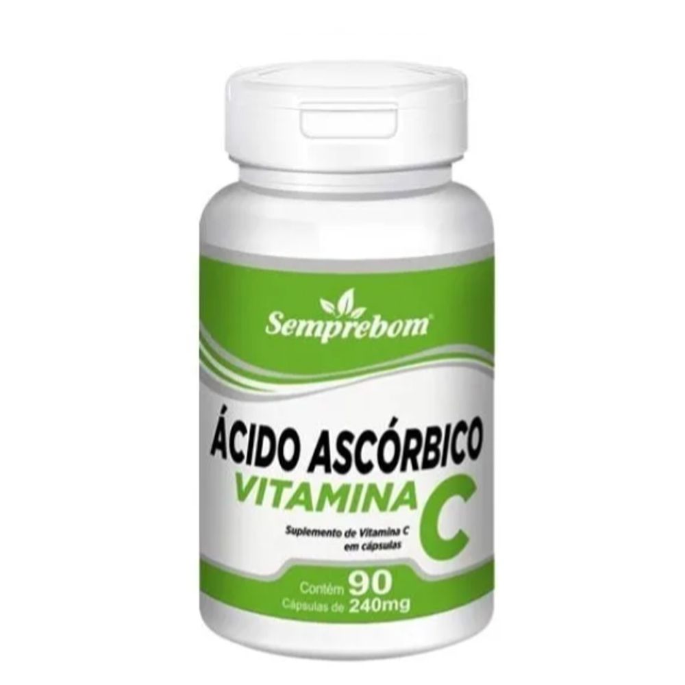 Ácido Ascórbico Vitamina C 400mg 90 Cápsulas - Semprebom - Pexinxaria