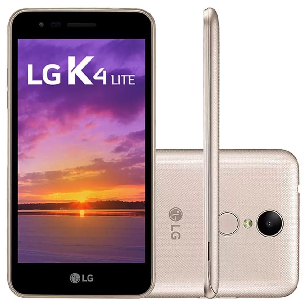 Smartphone LG K4 Lite X230DSV Dourado (revisado) - LiquidaE - Maior rede de  OUTLET em eletros do Brasil