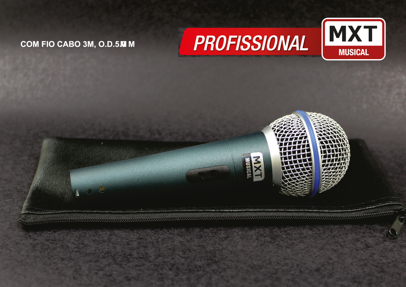 Microfone Mxt Pro BTM58A C/1Peça 541107 C/Cabo - LiquidaE - Maior