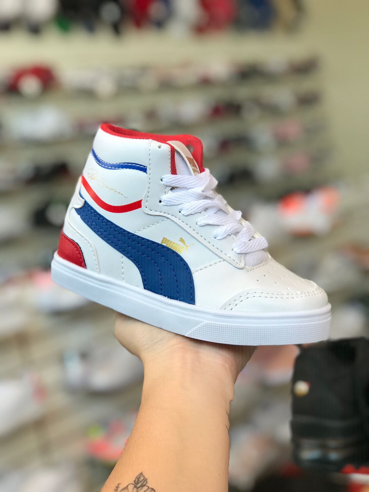 Tenis puma botinha clearance infantil