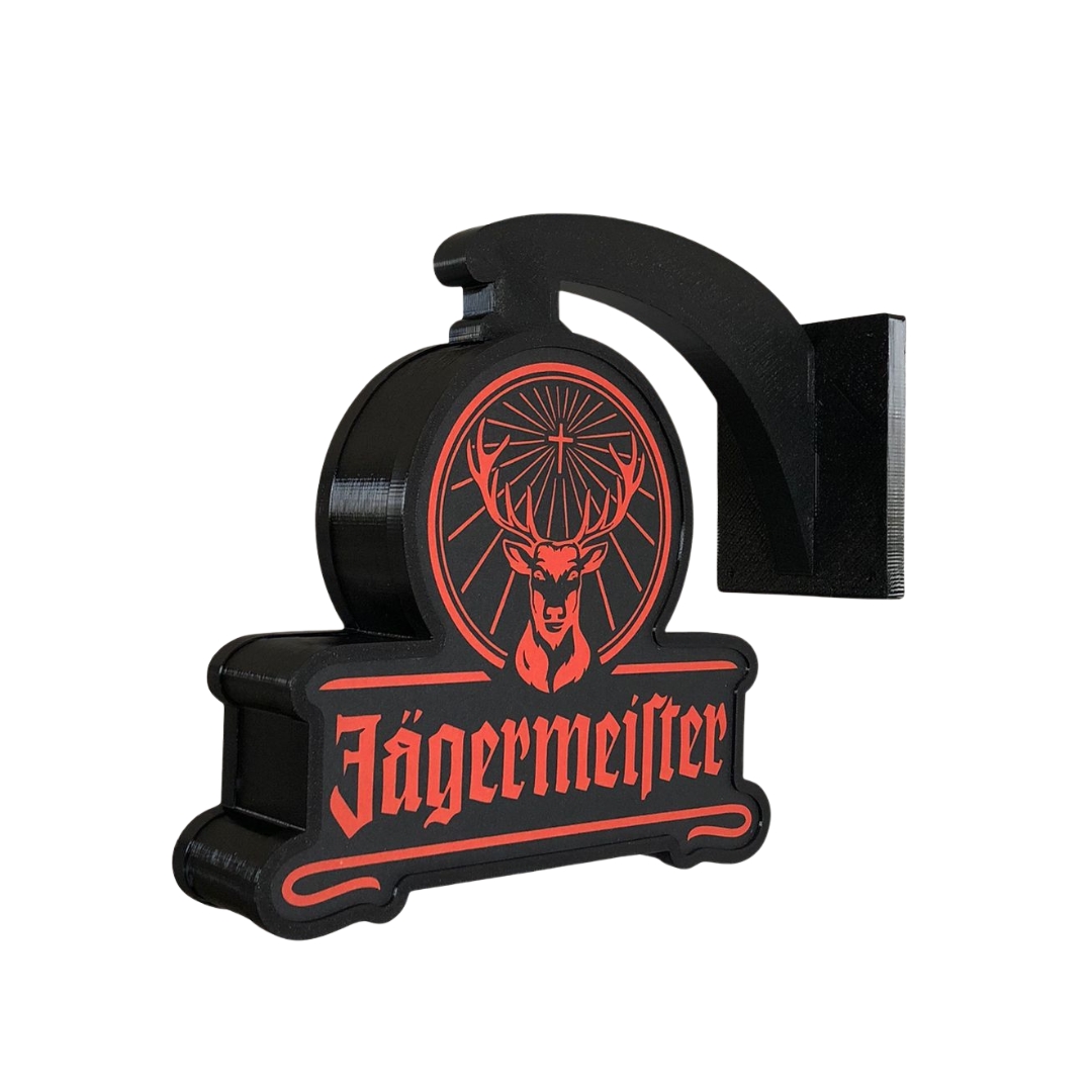 Jägermeister 冷蔵庫 LED照明付き Luminoso Dupla Face Jagermeister - EU CURTO ISSO DECORATIVOS