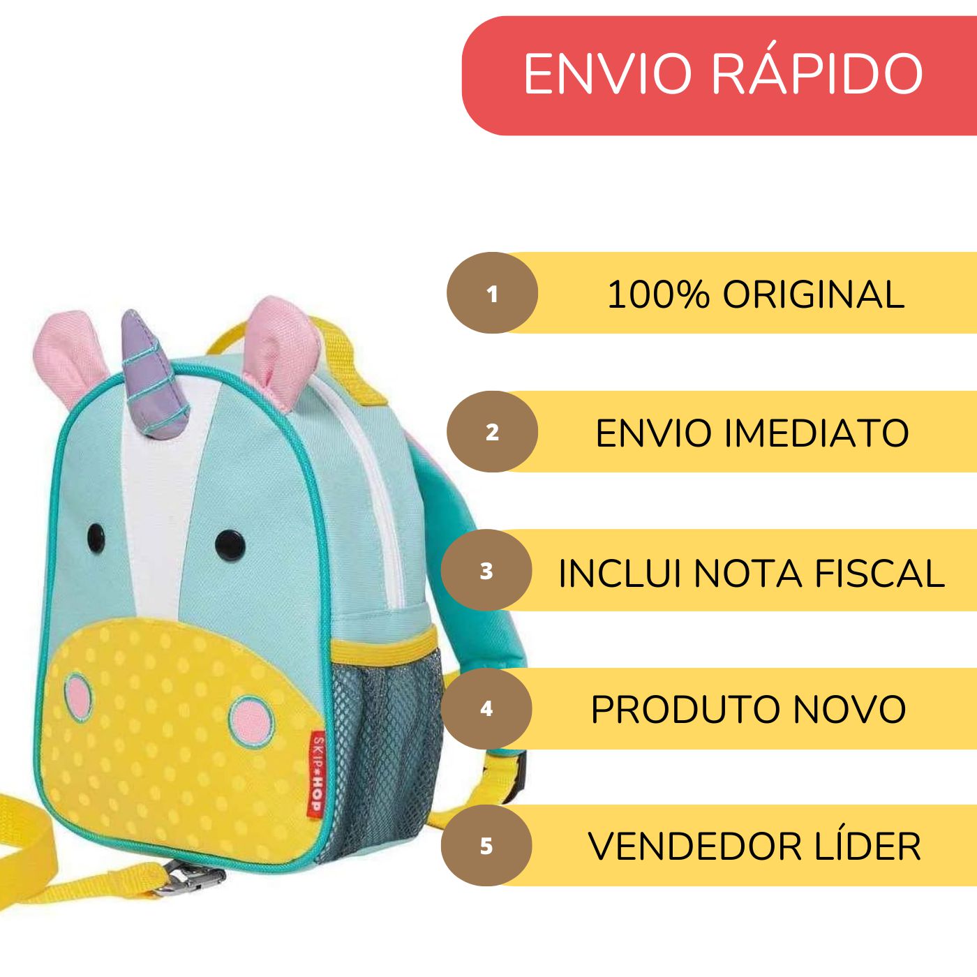 Mini Mochila Infantil Guia Alça de Segurança Crianças Bebês - Minutobaby