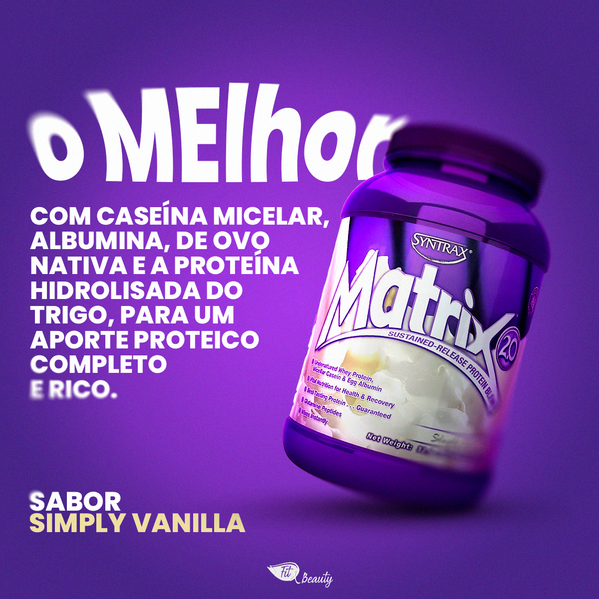 Matrix 2.0 Simply Vanilla – 907g – Syntrax - MUV | Viva em Movimento