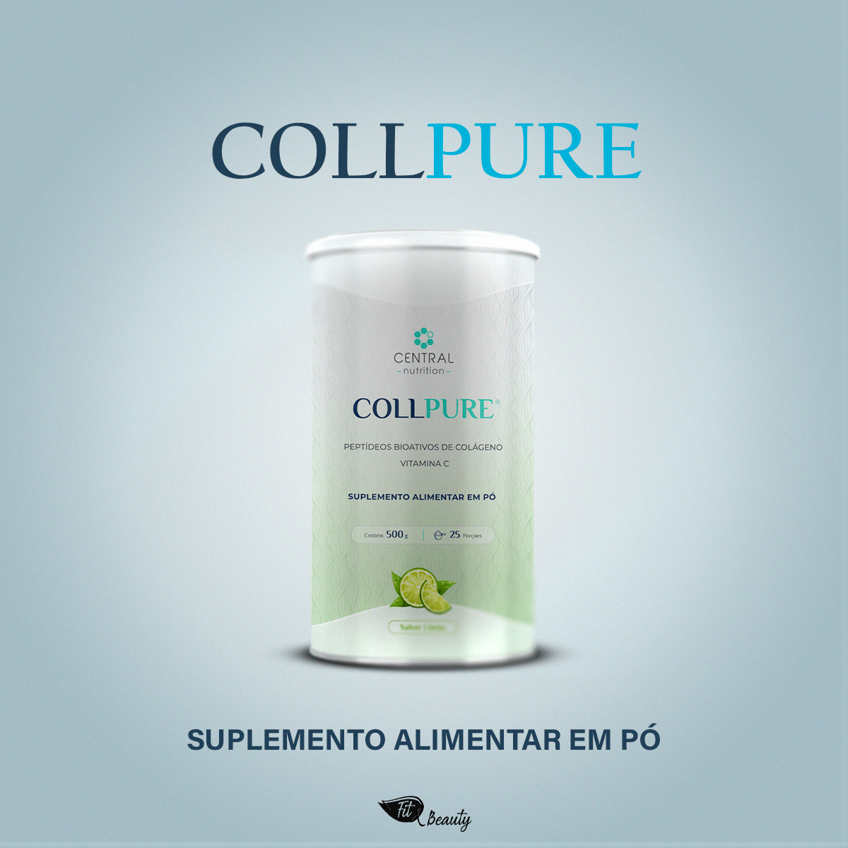 Coll Pure Limão - 450g - Central Nutrition - MUV Suplementos