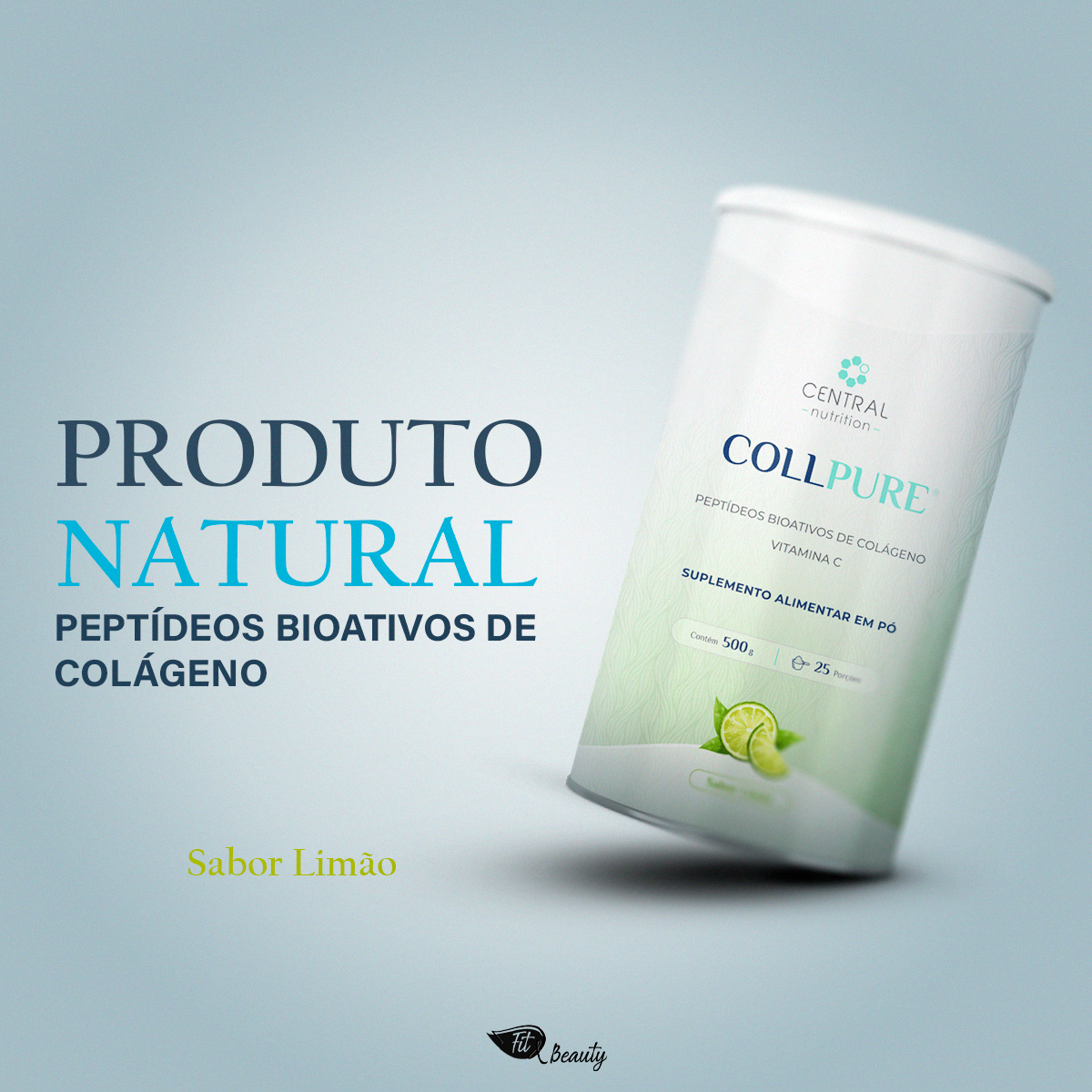 Coll Pure Limão - 450g - Central Nutrition - MUV Suplementos