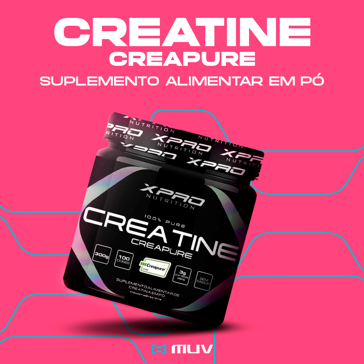 Creatine Creapure 300g Xpro Nutrition Muv Viva Em Movimento 5973