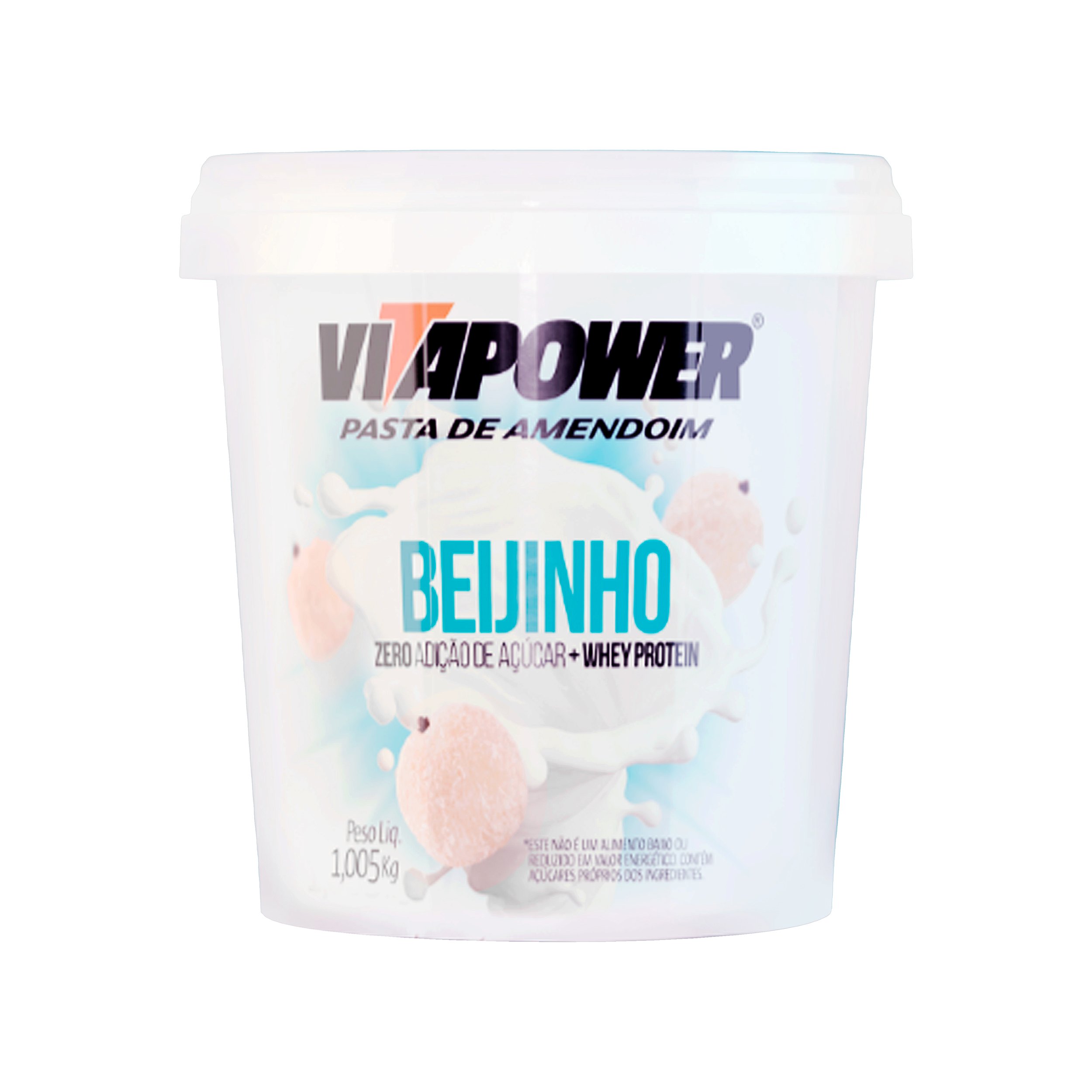 Pasta De Amendoim Beijinho – 1,005 Kg – Vitapower - MUV