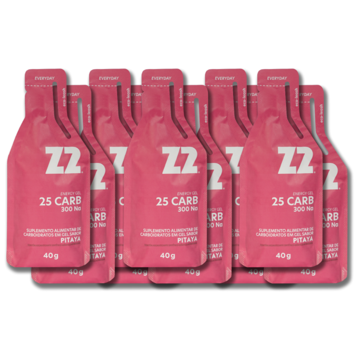 Energy Gel Pitaya - Box 10 Sachês de 40g - Z2 Performance - MUV