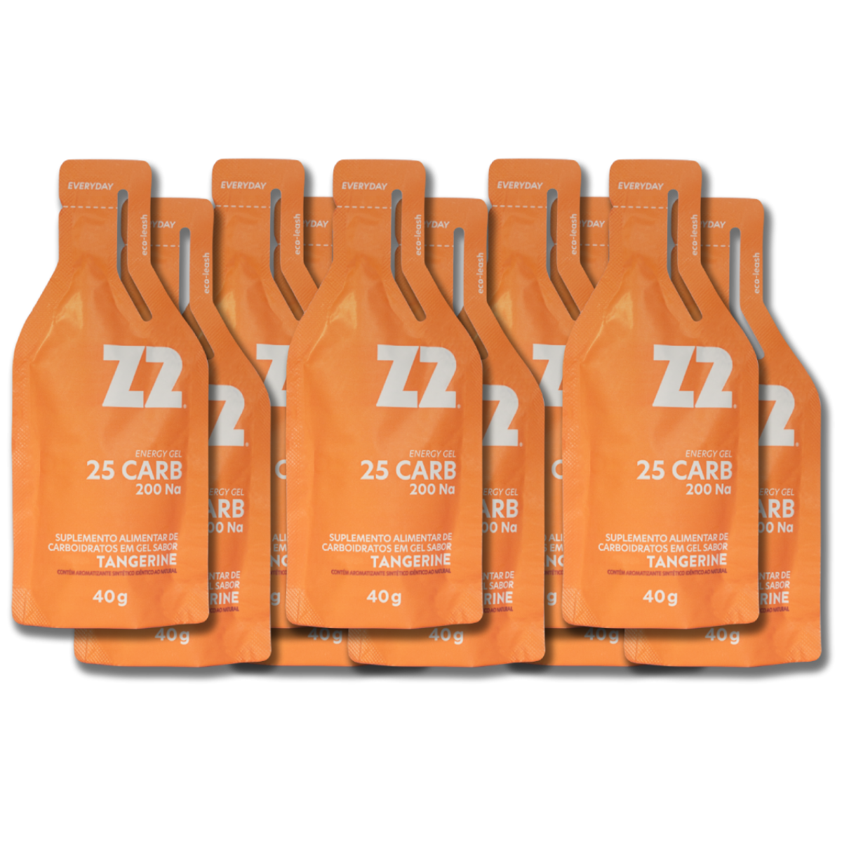 Energy Gel Z2 Tangerine - Box 10 Sachês 40g - Z2 Performance - MUV