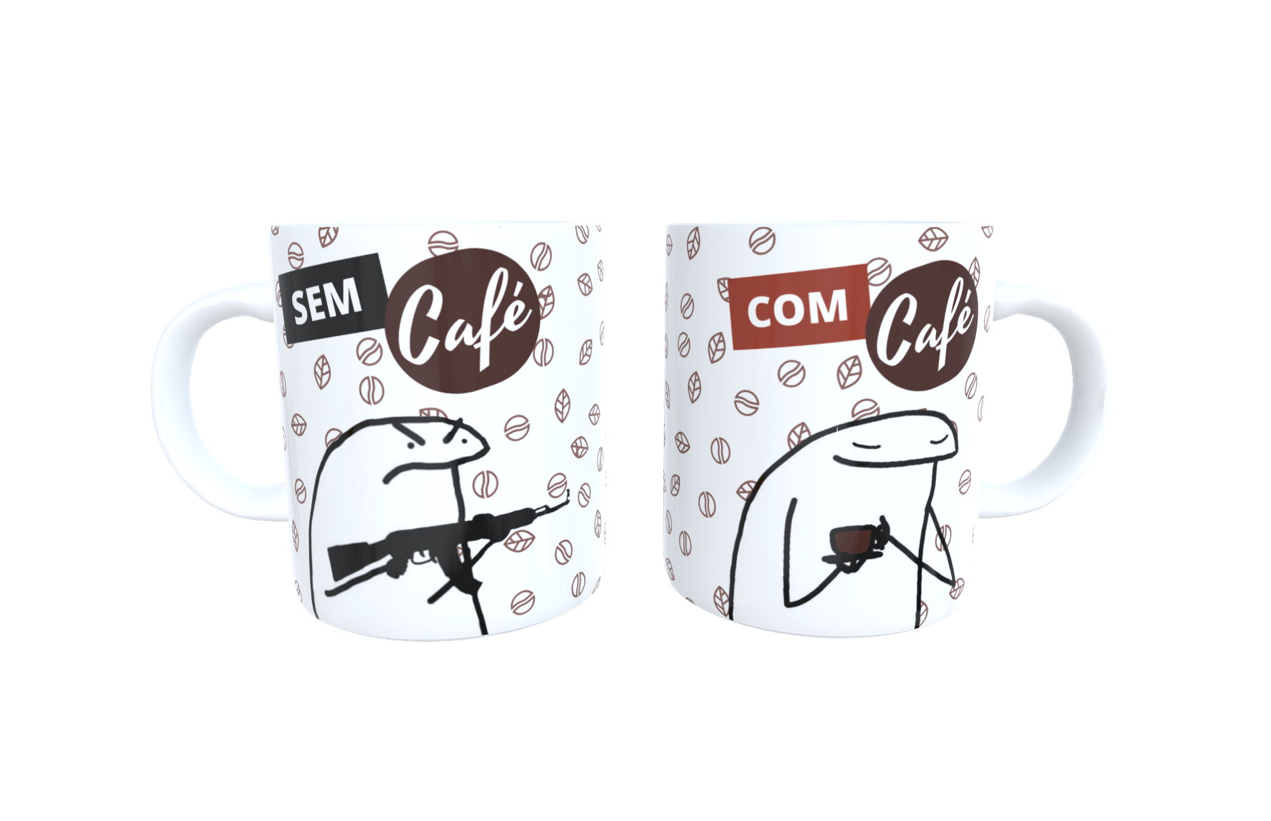 Caneca café florks meme engraçados - Desconto no Preço