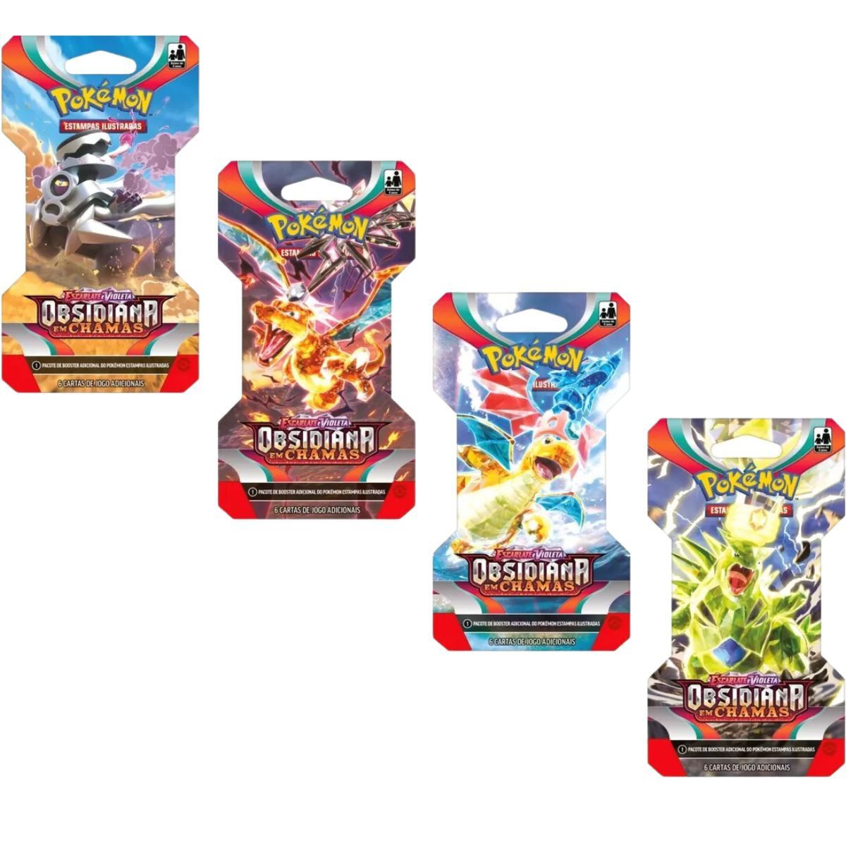 Blister Unitário Escarlate e Violeta COPAG Original Pacote 6 Cartas Pokémon  TCG Booster