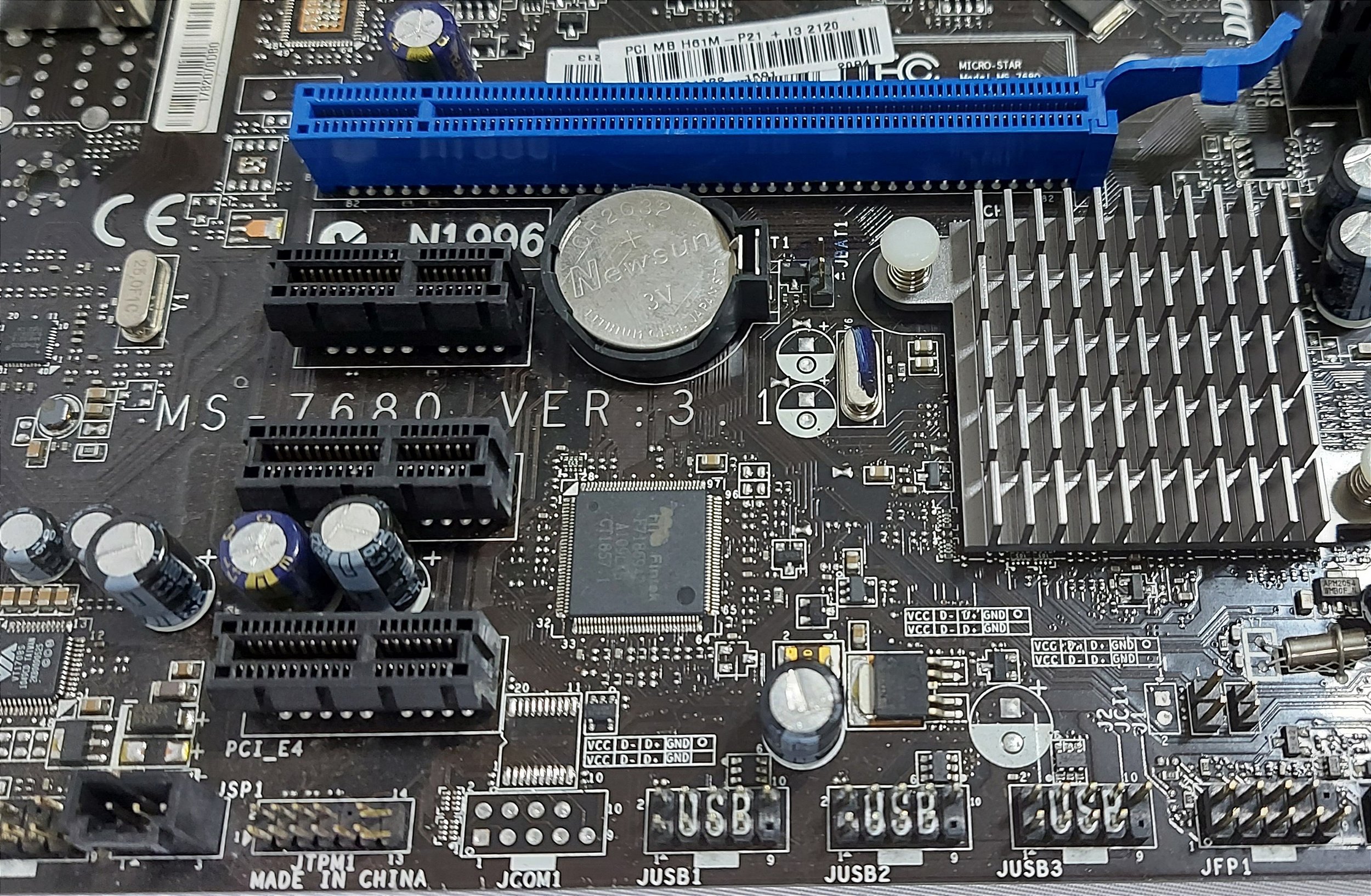 Placa Mãe 1155 Msi H61m-p21 (b3) Ms-7680 - ART Solution Informática