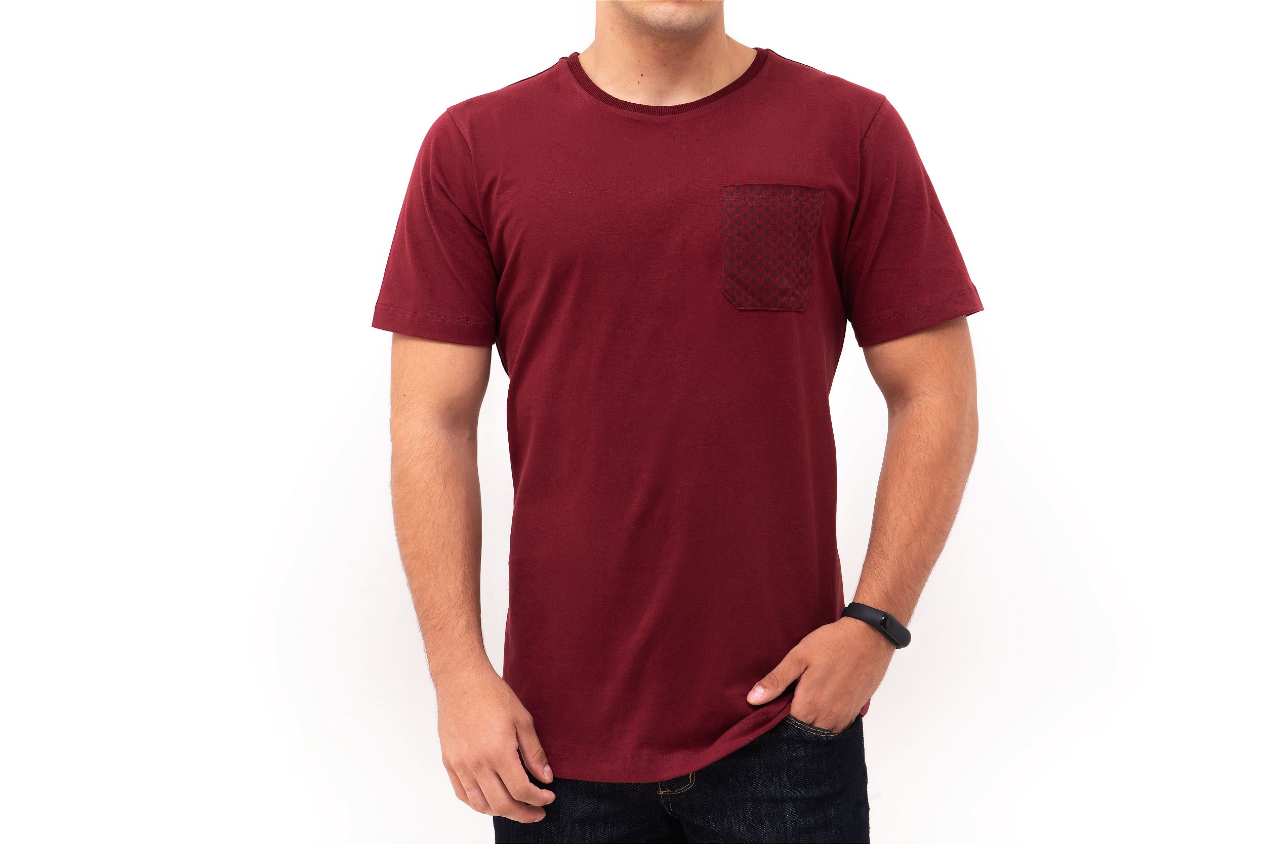 Camiseta gola O - Bolso Pentadente - H.KUDA - Sua nova escolha em moda  masculina