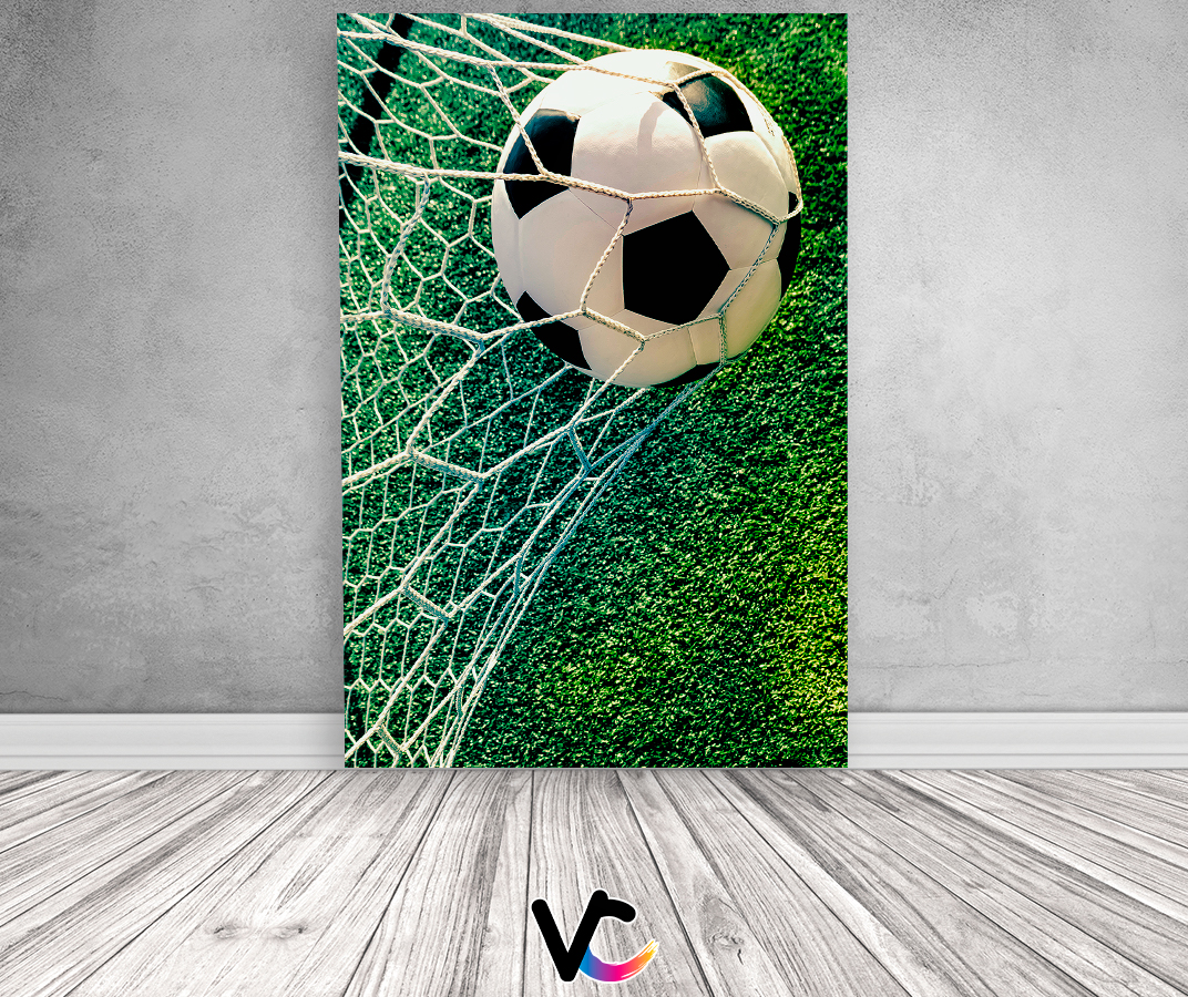 Painel De Festa Vertical 1,50 x 2,20 - Bola de Futebol Estádio Realista ...