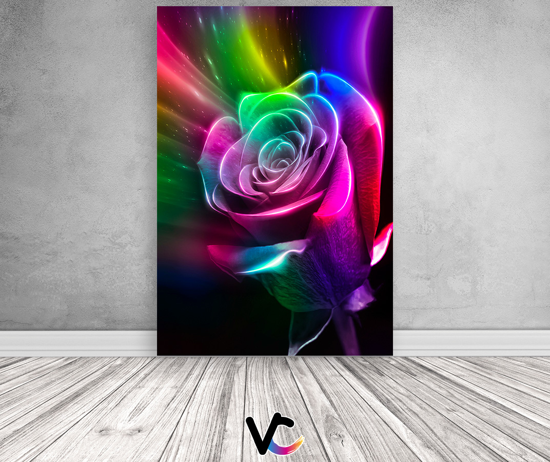 画材 Flor com um pouco de neon Flor com um pouco de neon