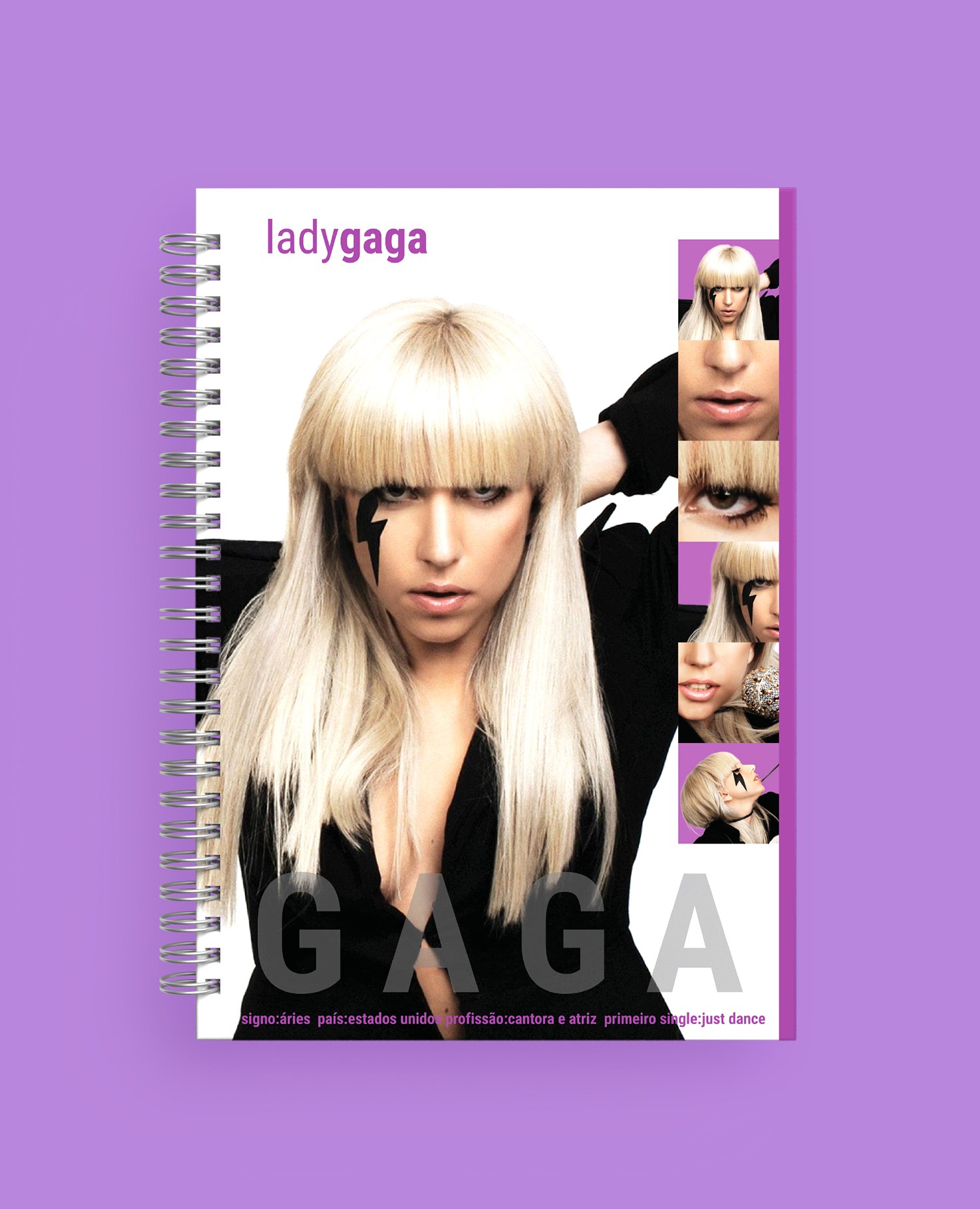 Lady Gaga メガジャケ4点セット Caderno Retrô A5: Lady Gaga - Paper Lab