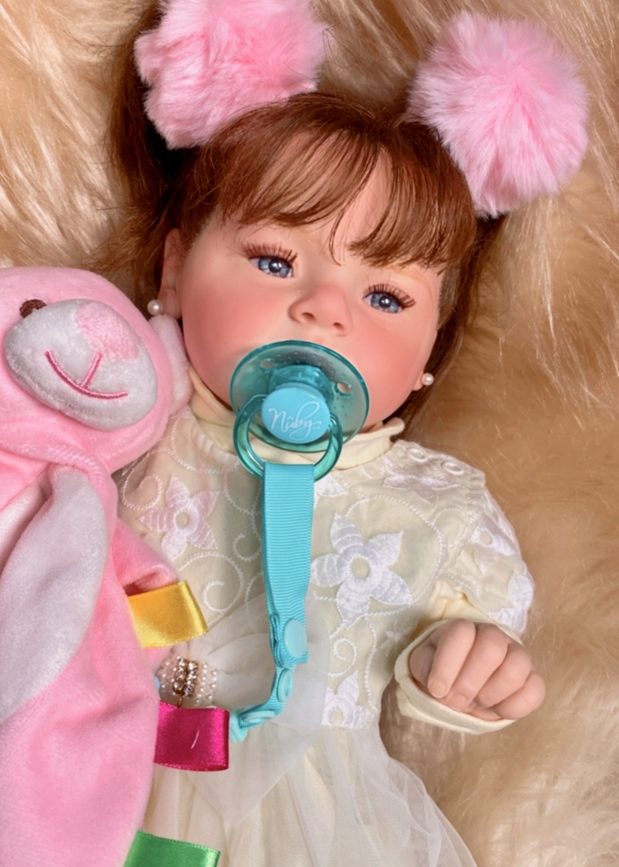 BEBÊ REBORN MARRIETTE REALISTA TODA EM SILICONE BEBEZINHO QUASE REAL -  Maternidade Mundo Baby Reborn