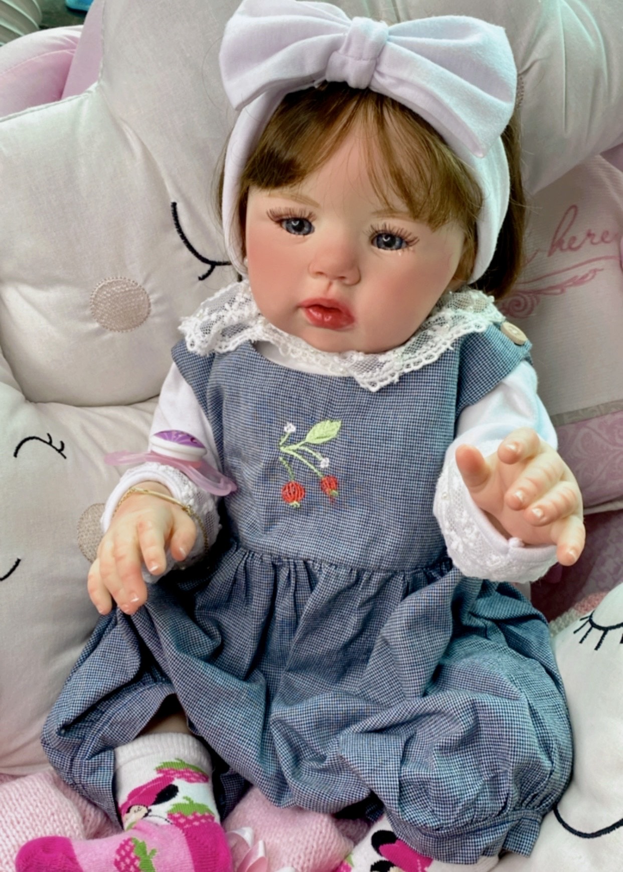 Bebê Reborn Menina Toda em Silicone Sólido Super Realista