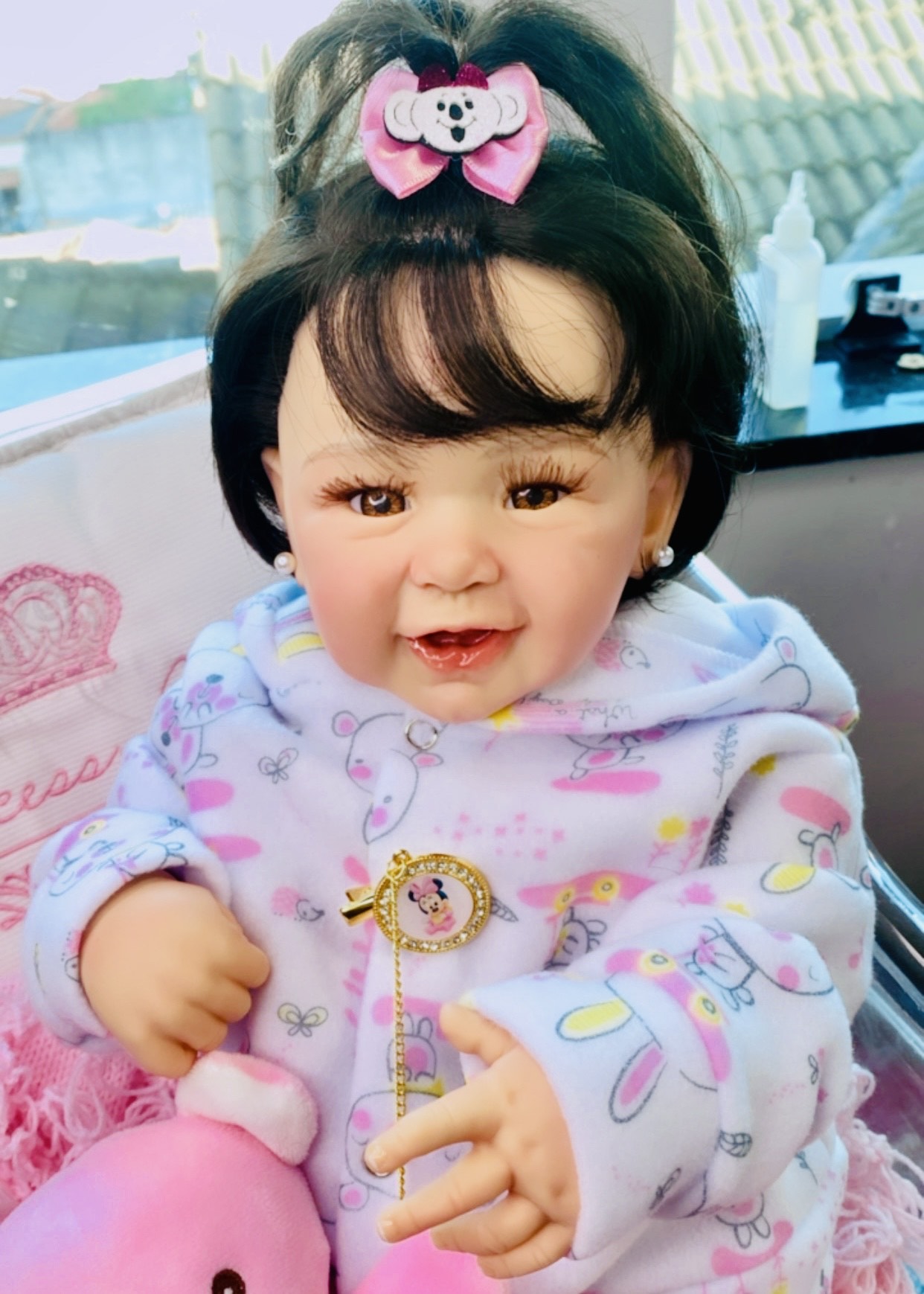 BEBÊ REBORN MENINA GLÁUCIA TODA EM SILICONE REALISTA MARAVILHOSA -  Maternidade Mundo Baby Reborn