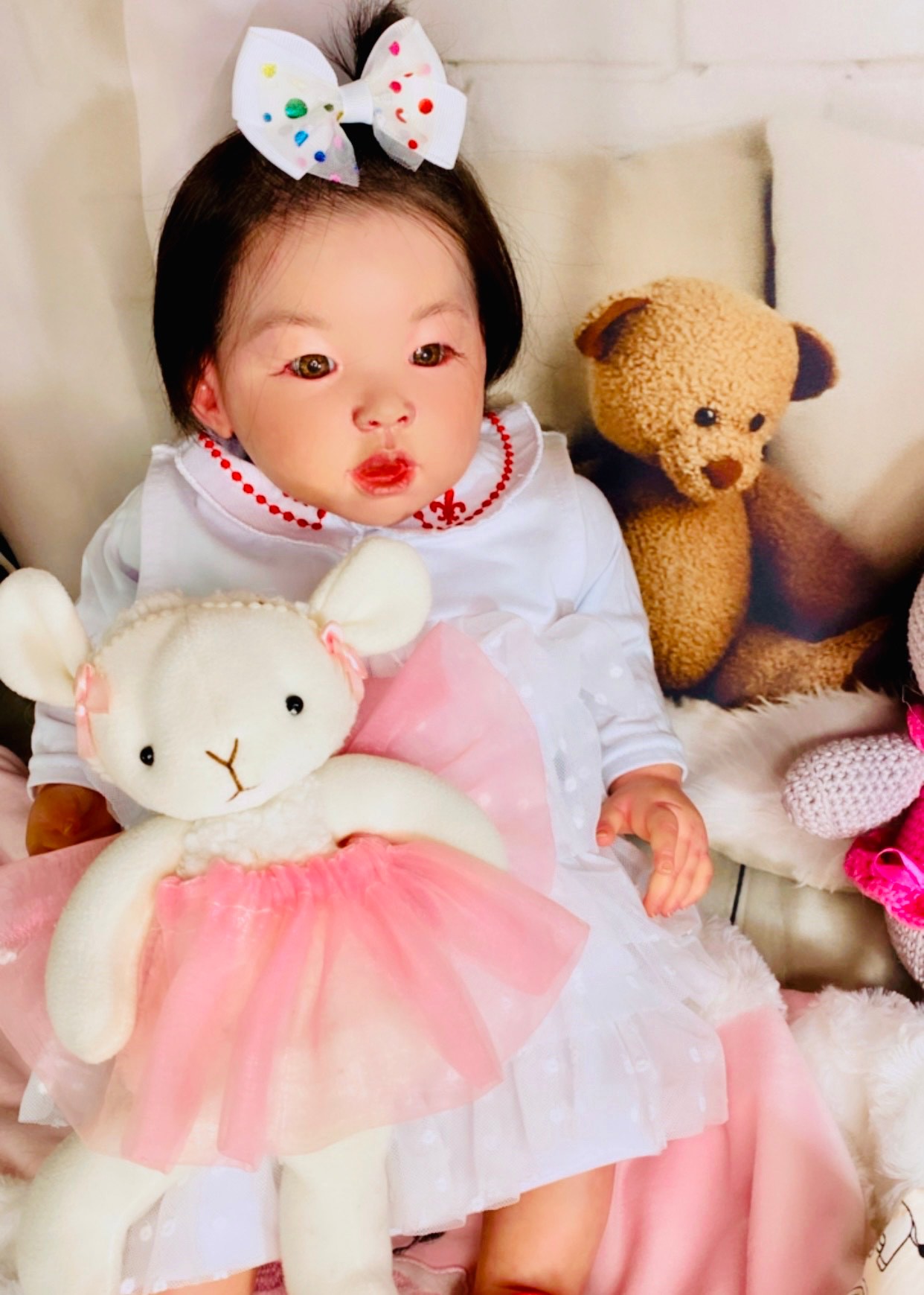 BEBÊ REBORN REALISTA ALEXANDRA SUPER MEIGUINHA TODA EM SILICONE MARAVILHOSA  - Maternidade Mundo Baby Reborn